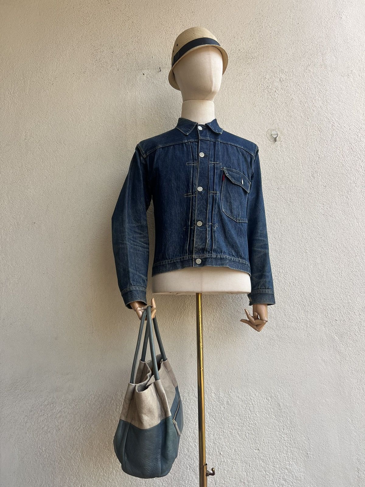 Leather Cledran Japan Faded Patina Leather Mini tote Bag Size ONE SIZE - 5 Thumbnail