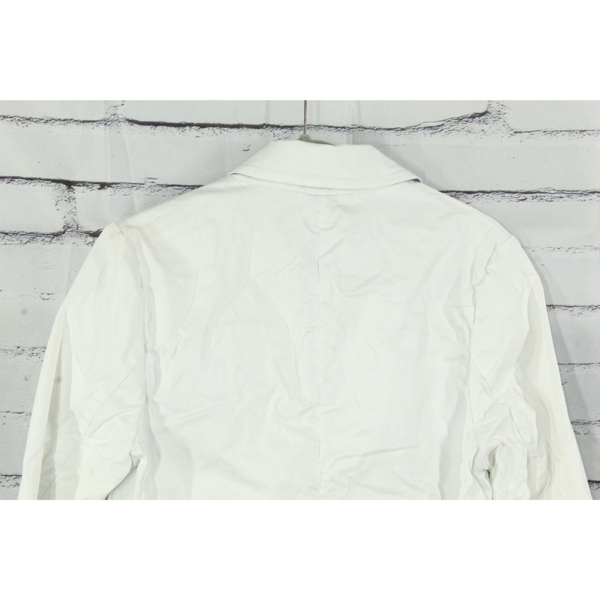 L.L. Bean LL Bean Women’s White Blazer Jacket Cotton Stretch Tailored Size S / US 4 / IT 40 - 11 Thumbnail