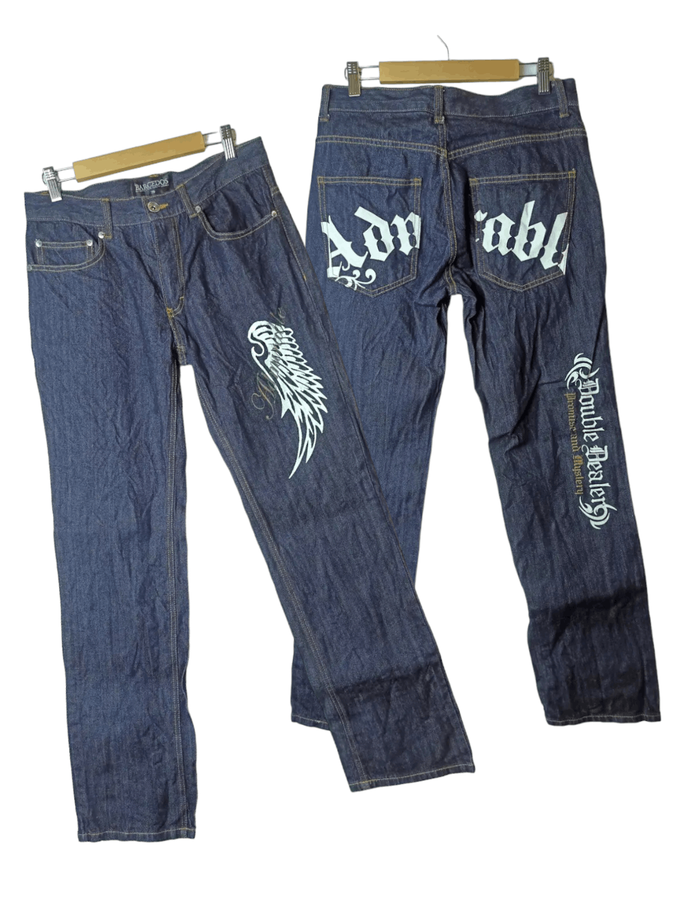 Japanese Brand BARCEDOS Big Spellout Jeans