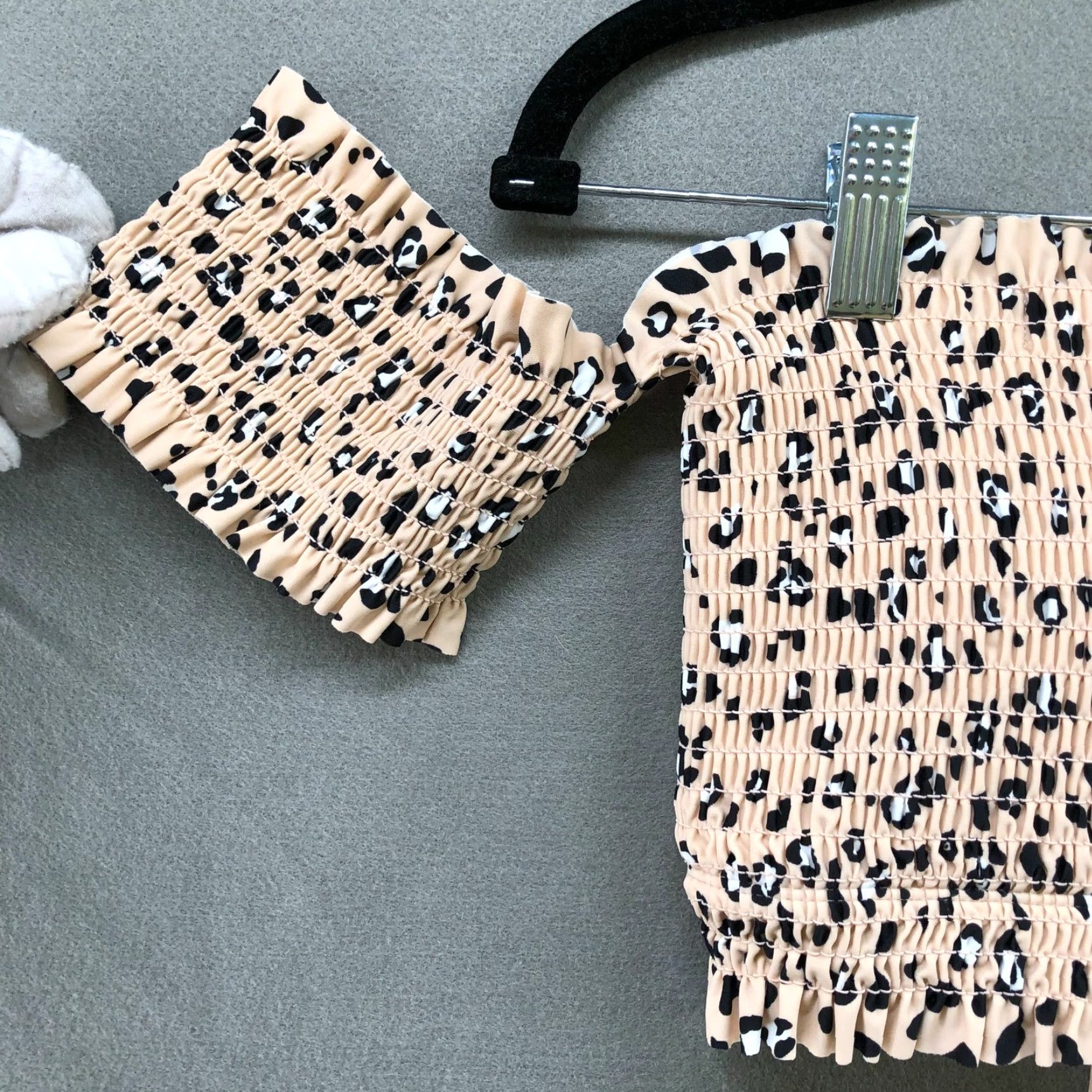 Vintage VINTAGE Xhilaration Leopard Print Bikini Top Womens XL Swimsuit Ruffle Animal Pattern Beach Summer Size XL / US 12-14 / IT 48-50 - 3 Thumbnail