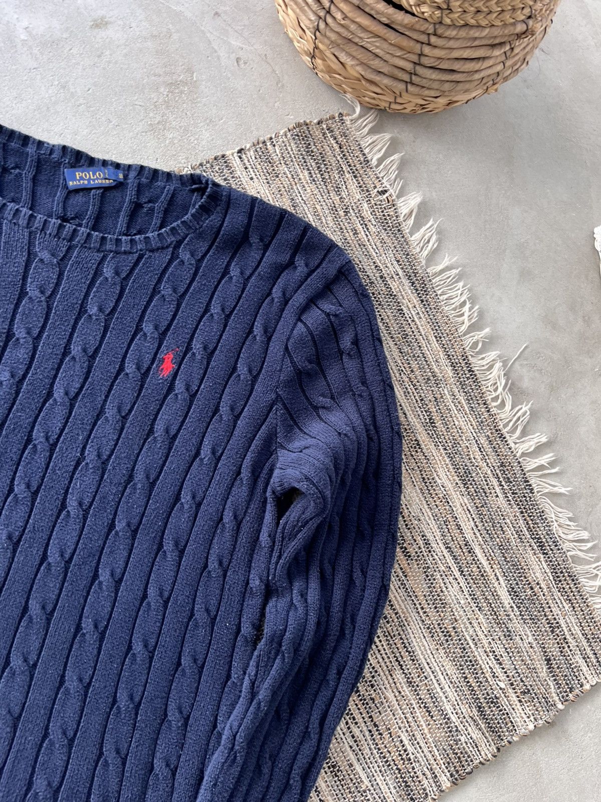 Polo Ralph Lauren Vintage Polo Ralph Lauren Navy Knit Sweater Y2K Avantgarde Size XL / US 12-14 / IT 48-50 - 5 Thumbnail