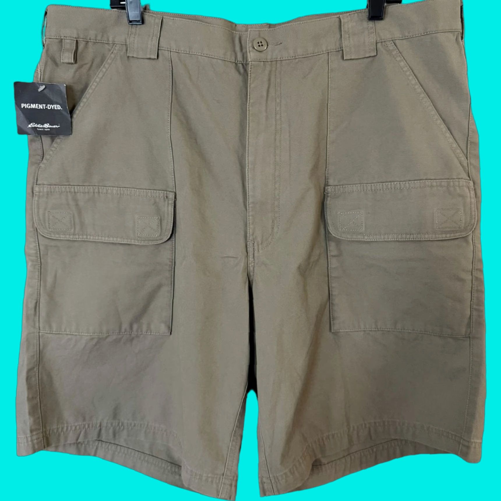 Eddie Bauer VINTAGE Eddie Bauer Cargo Shorts Men 42 Brown Canvas Casual Hiking Outdoors 100% Cotton Size US 42 / EU 58 - 1 Thumbnail