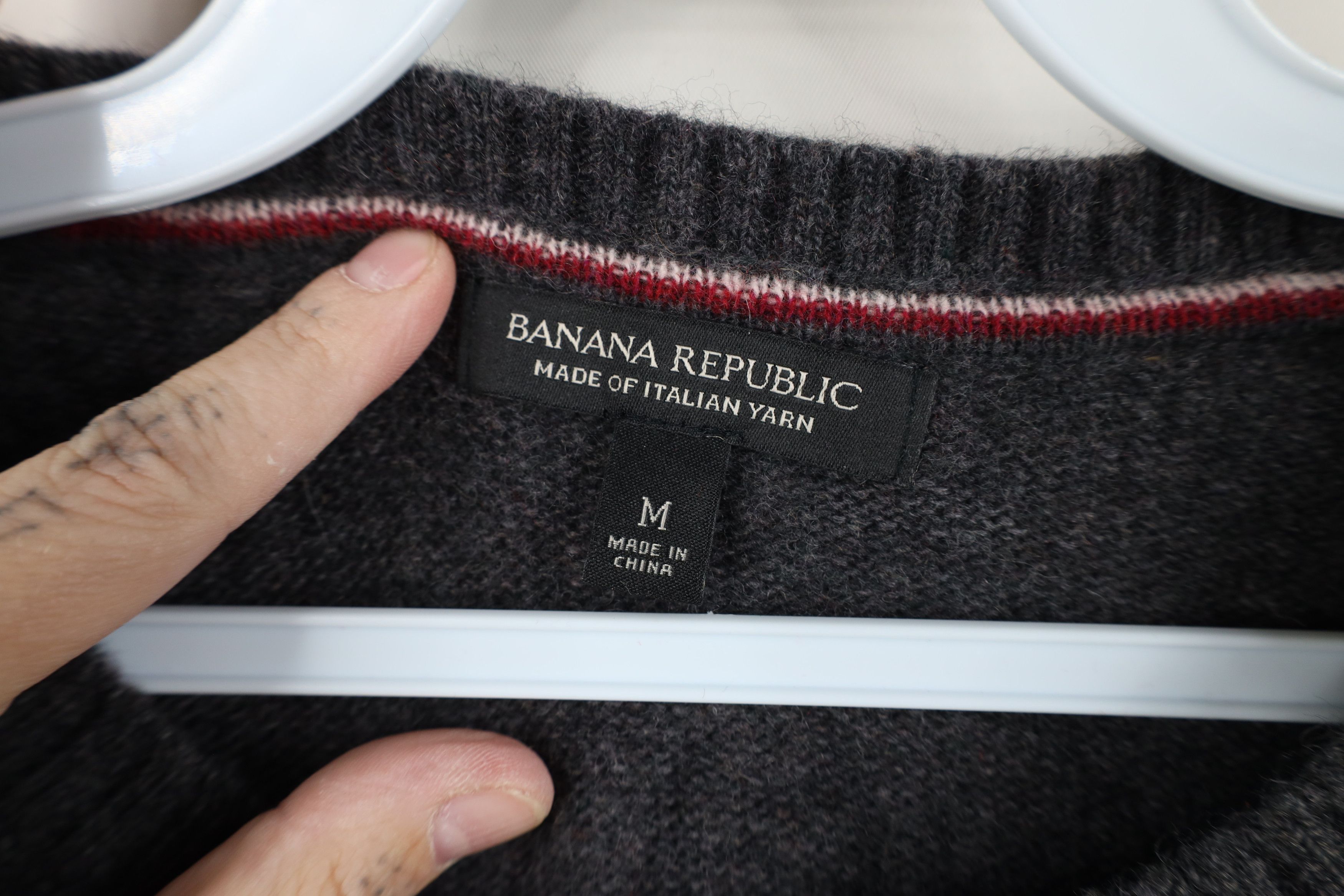 Banana Republic Banana Republic Blend Italian Yarn Knit Color Block Sweater Size US M / EU 48-50 / 2 - 4 Thumbnail