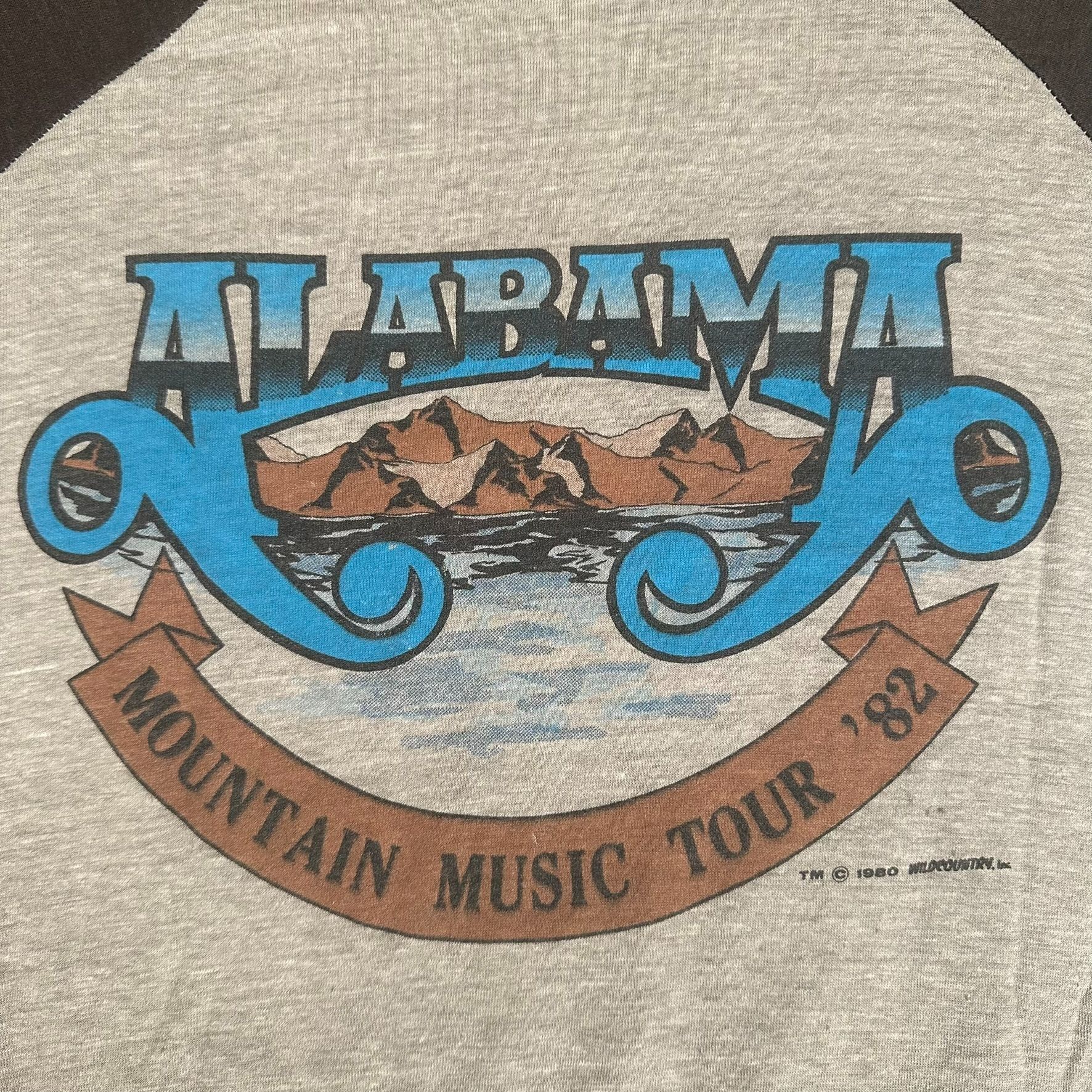 Band Tees Vintage 80s Alabama Mountain Music Tour T-Shirt Band Tee Size US S / EU 44-46 / 1 - 6 Thumbnail