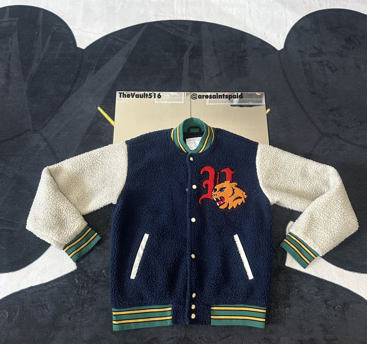 Urban Outfitters UO Sherpa Graphic Varsity Jacket - SIZE M - SHIPS ⚡️ Size US M / EU 48-50 / 2 - 1 Thumbnail