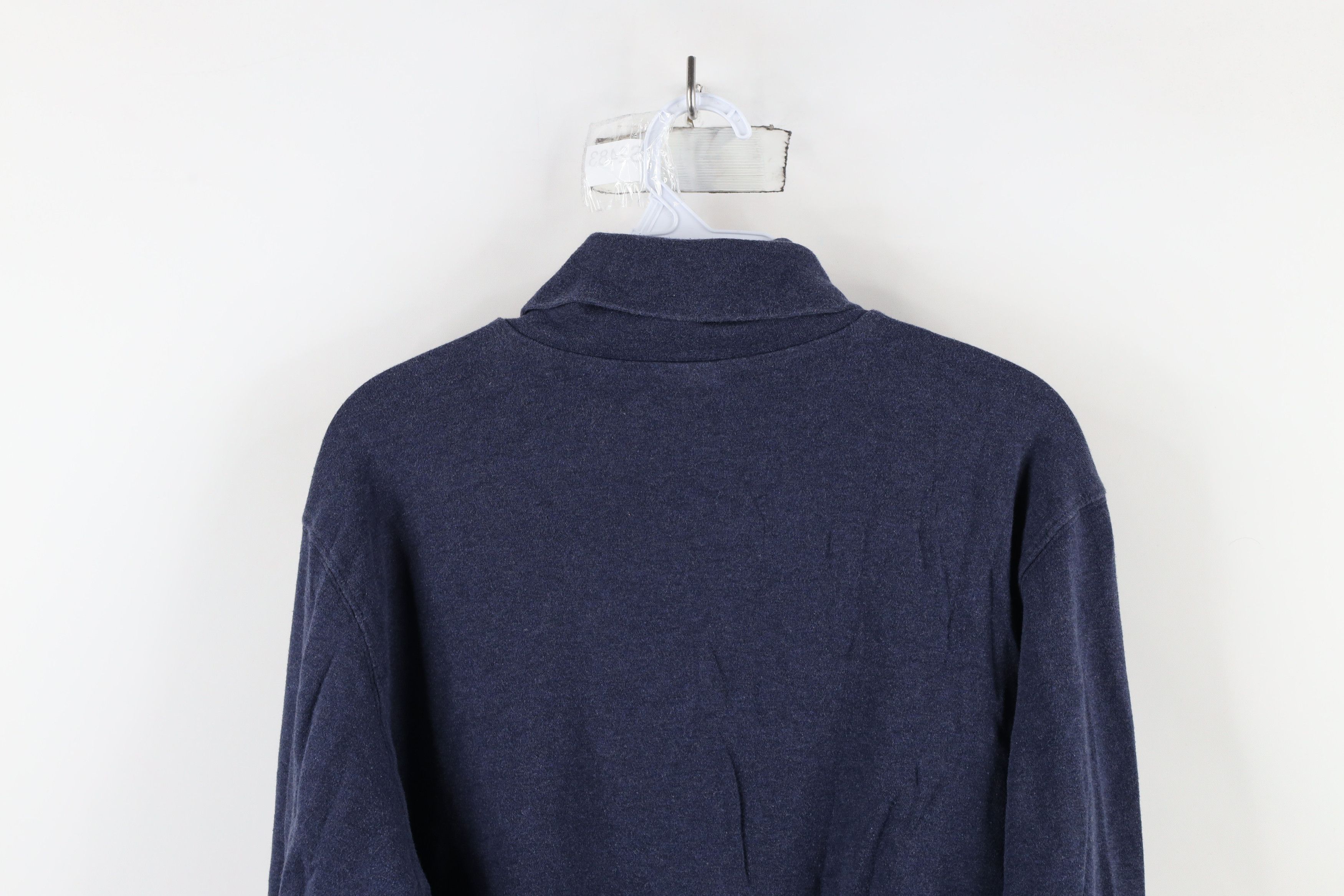Lands' End × Vintage Vintage 90s Lands End Long Sleeve Turtleneck T-Shirt Blue Size US L / EU 52-54 / 3 - 8 Thumbnail