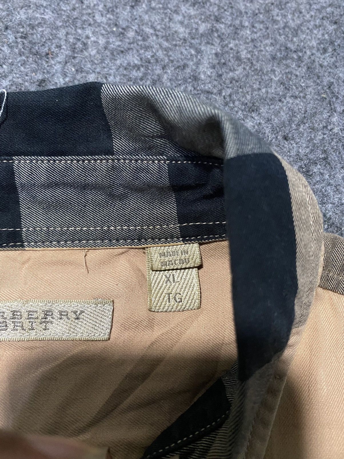 Burberry Burberry Brit Check Long Shirt 🫶 Size US XL / EU 56 / 4 - 10 Thumbnail