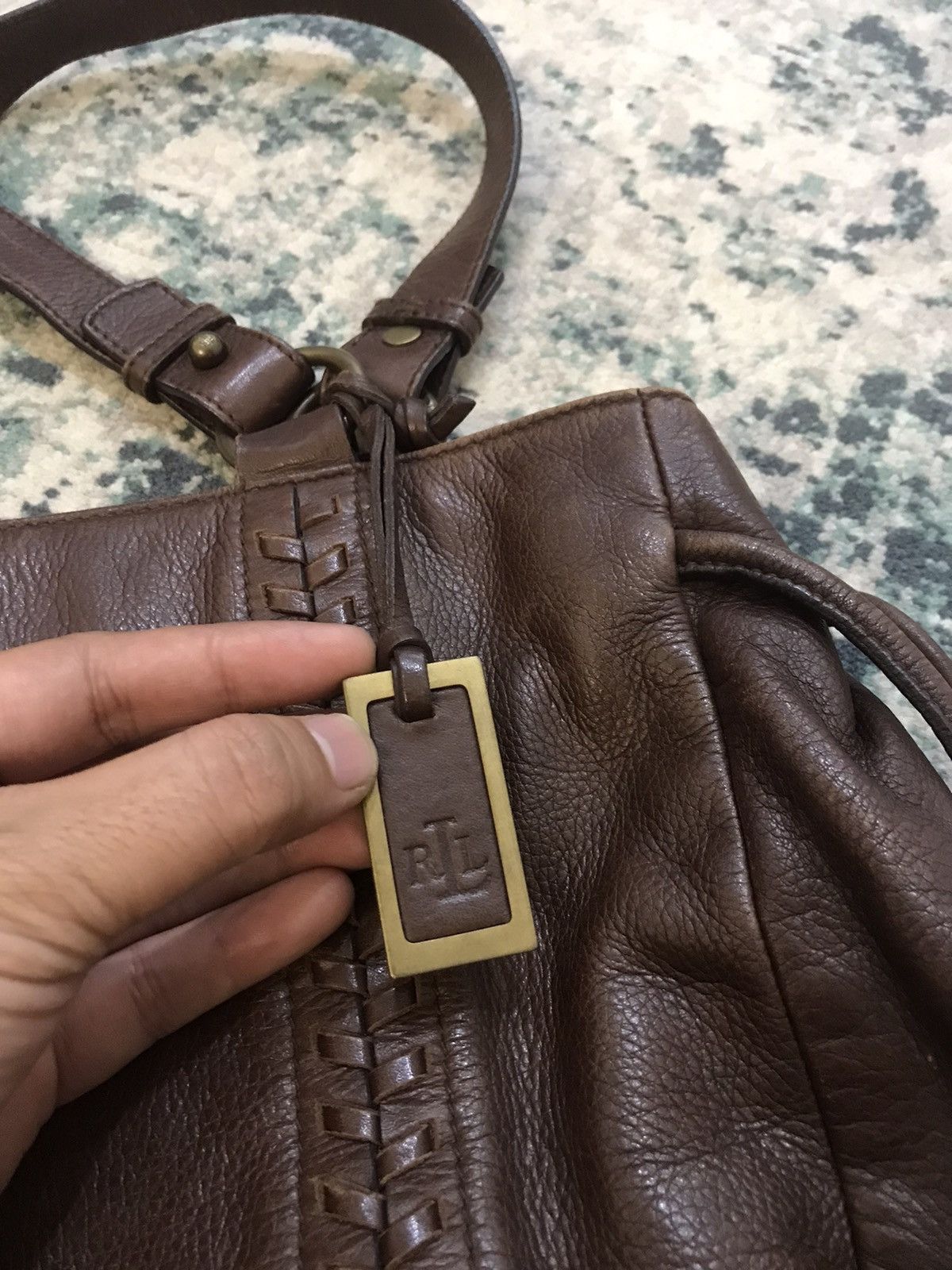 RRL Ralph Lauren PRL Polo Ralph Lauren Genuine Leather Hand Bag Size ONE SIZE - 6 Thumbnail