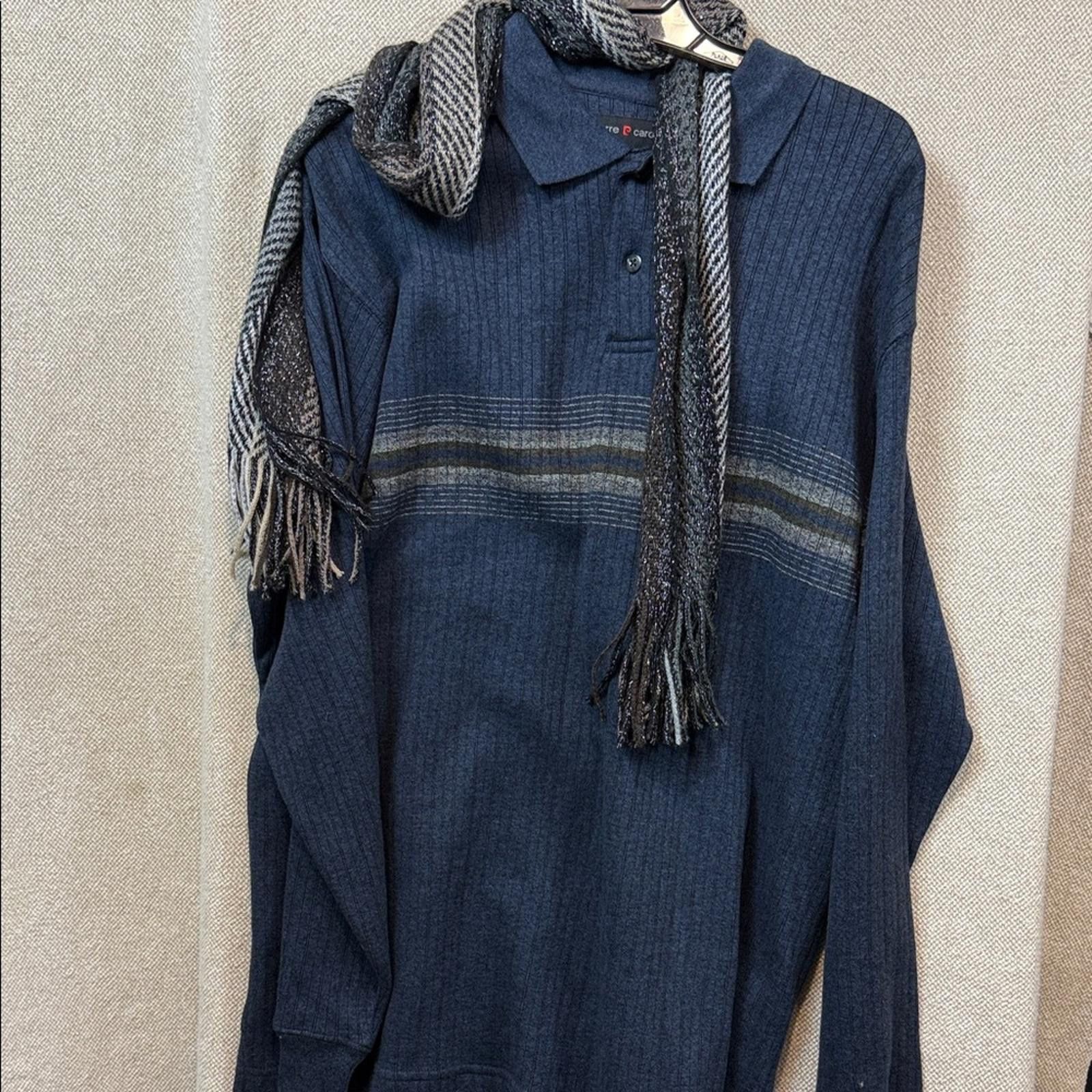 Pierre Cardin Pierre Cardin Blue Sweater Size US L / EU 52-54 / 3 - 3 Thumbnail