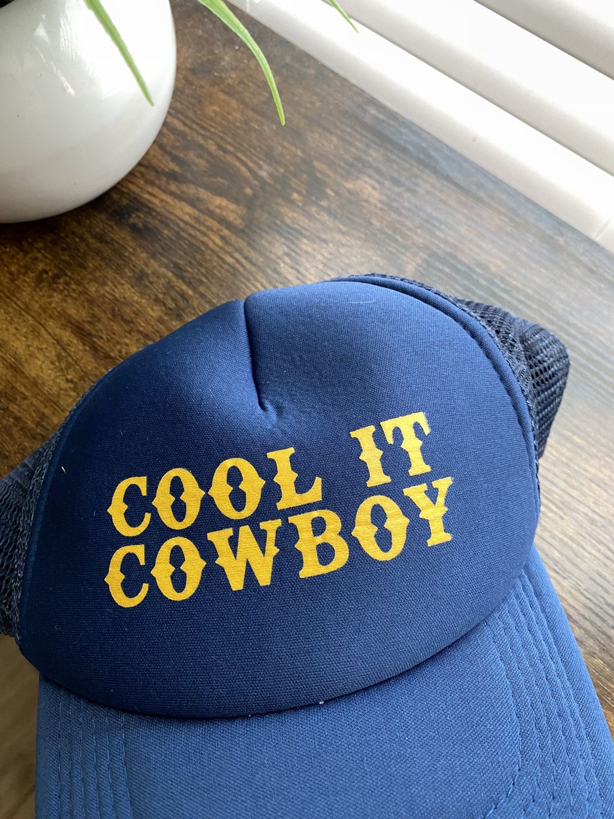 Vintage Cool It Cowboy Trucker Hat Size ONE SIZE - 3 Thumbnail
