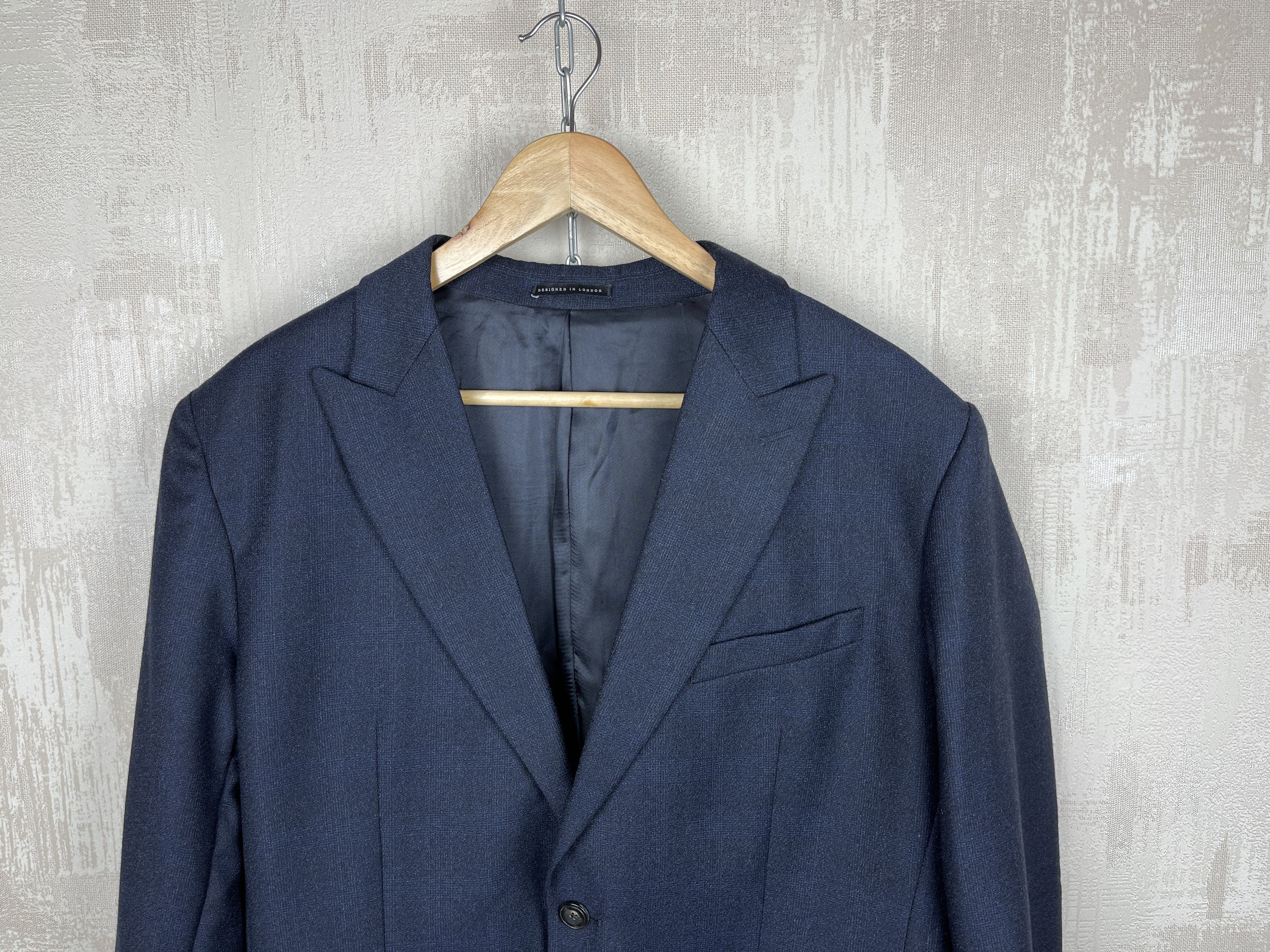 Reiss Reiss Wool Balzer Jacket Sport Coat One Button Chest 42 inch Size 42R - 3 Thumbnail