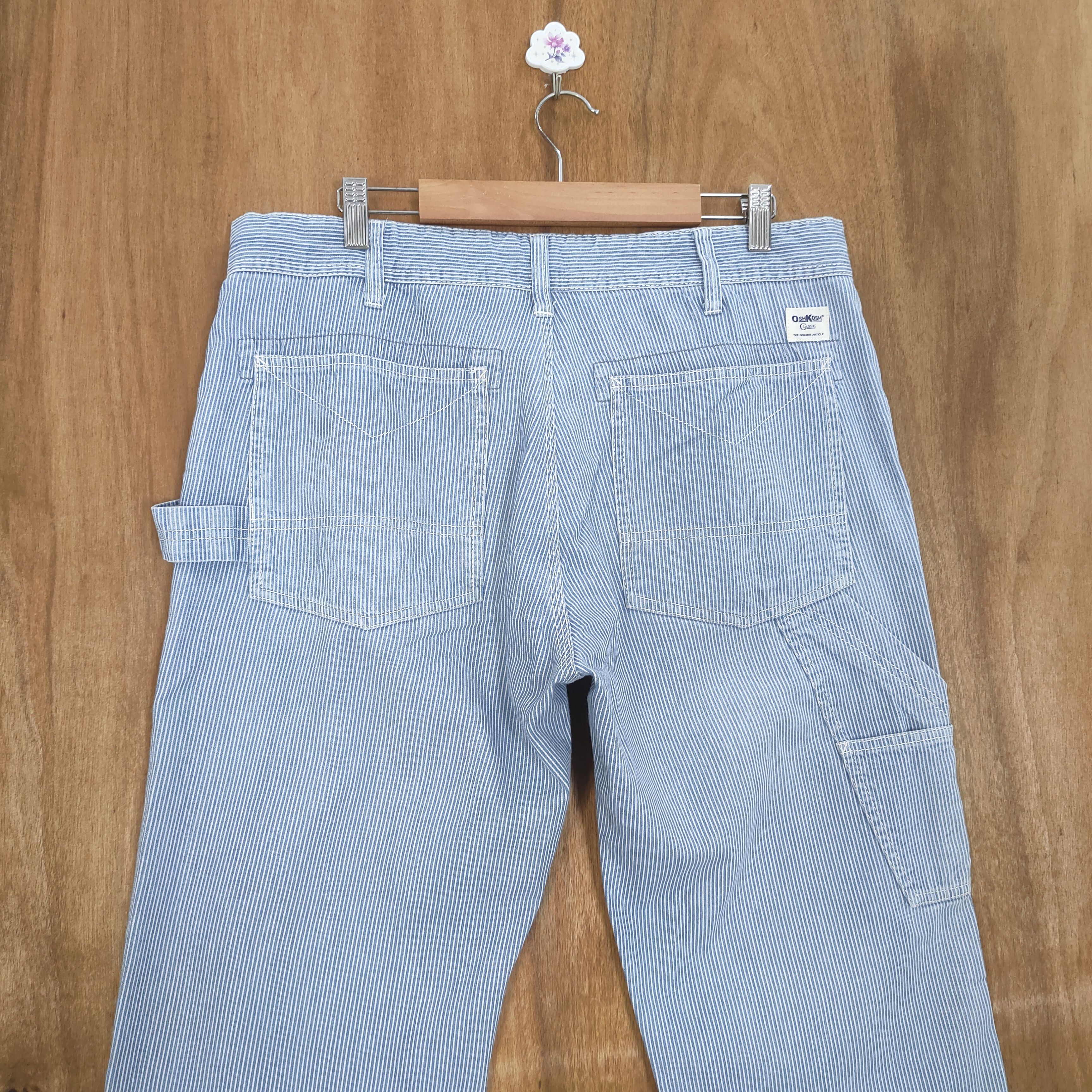 Oshkosh VINTAGE OSHKOSH HICKORY STRIPE CARGO PANTS Size US 34 / EU 50 - 8 Thumbnail