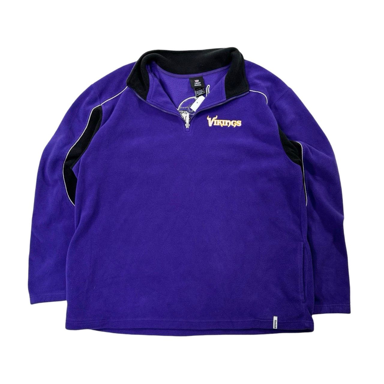 Vintage Vintage 00s Y2K Minnesota Vikings Quarter Zip Fleece Sweater Size US XL / EU 56 / 4 - 1 Thumbnail