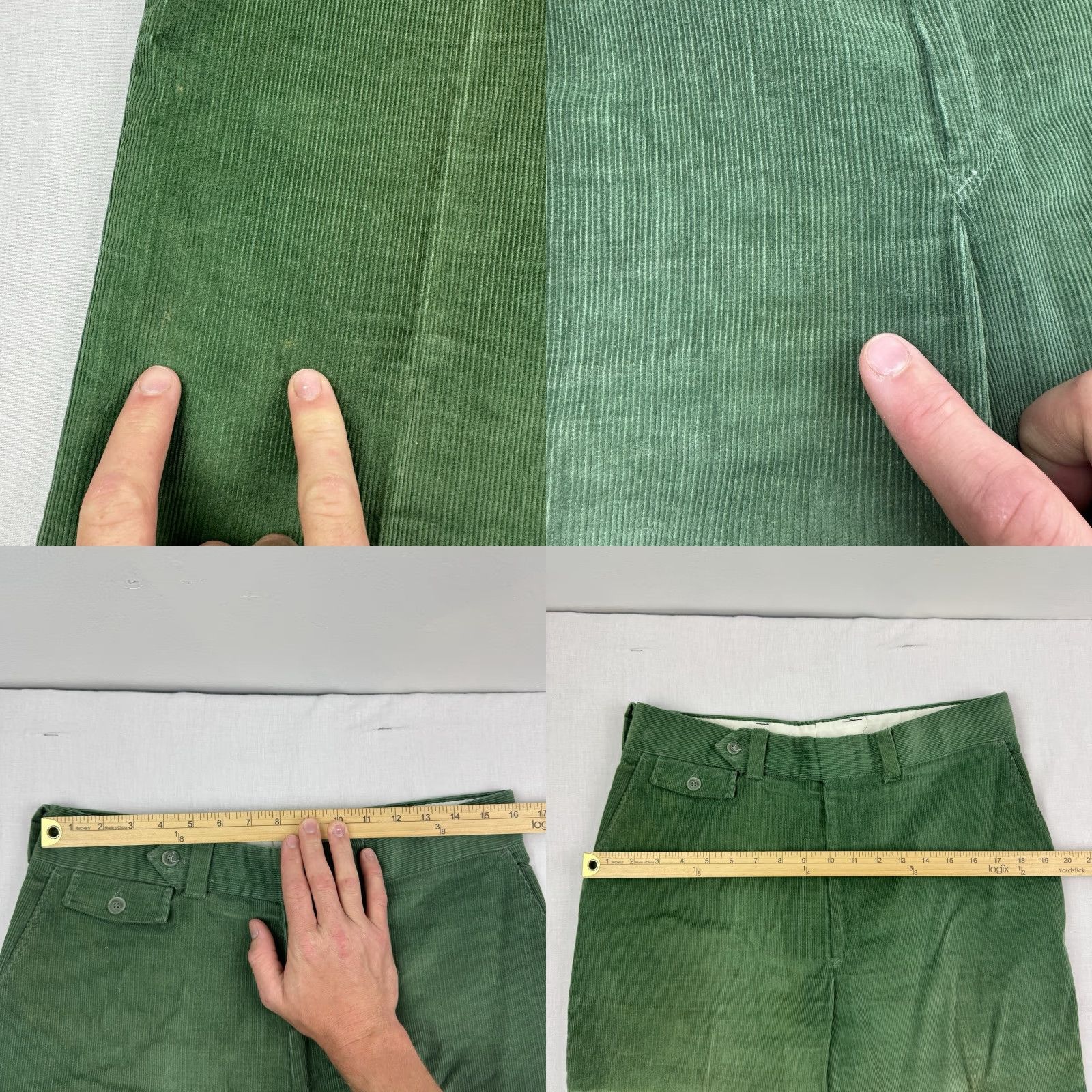 Vintage VINTAGE 1970s Lions Den Corduroy Dress Pants Men Adult 32x28 Green 70s USA Size US 32 / EU 48 - 8 Thumbnail
