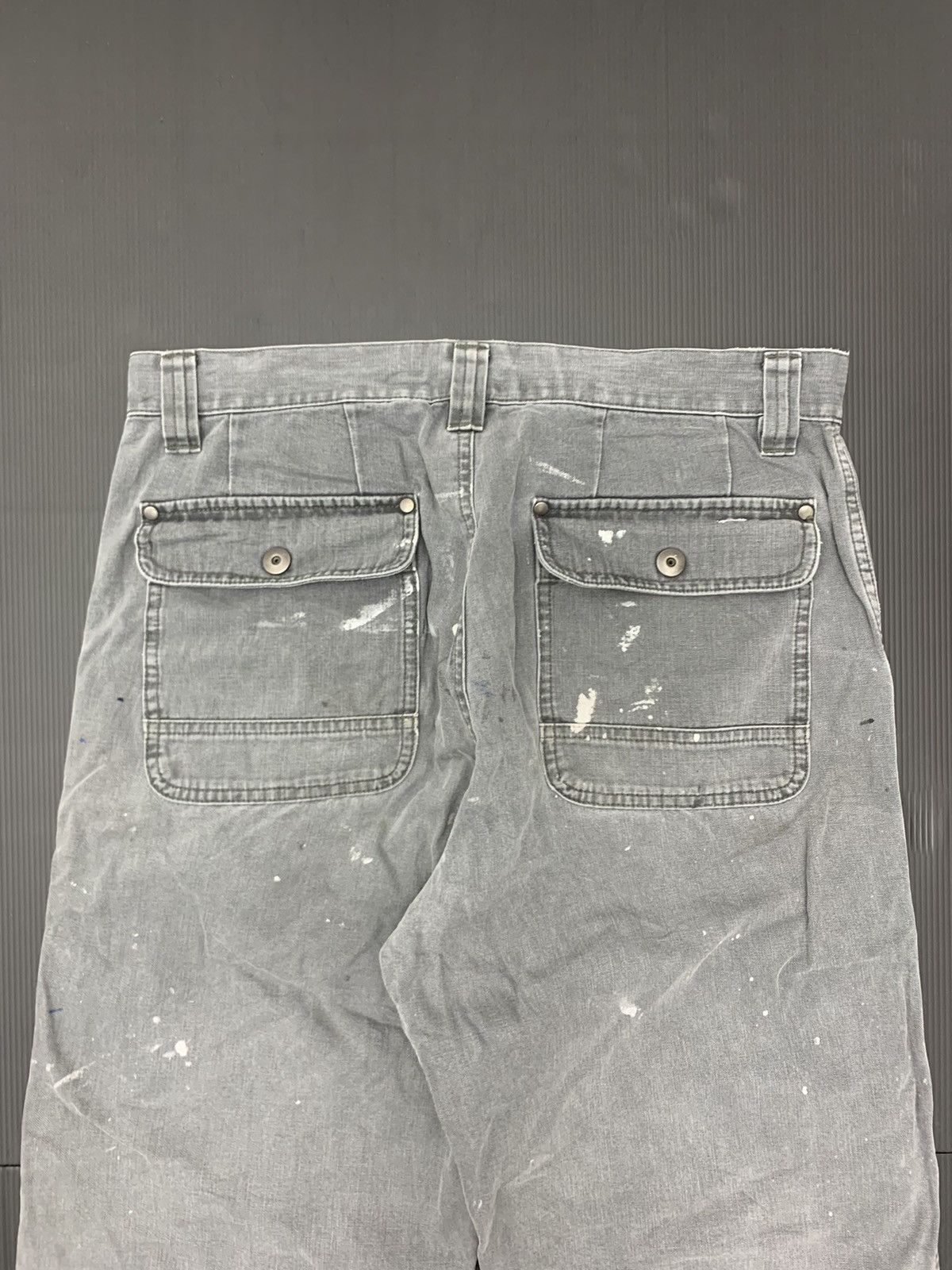 Uniqlo THRASHED FADED Uniqlo Double Knee Painter Pant Size US 33 - 6 Thumbnail