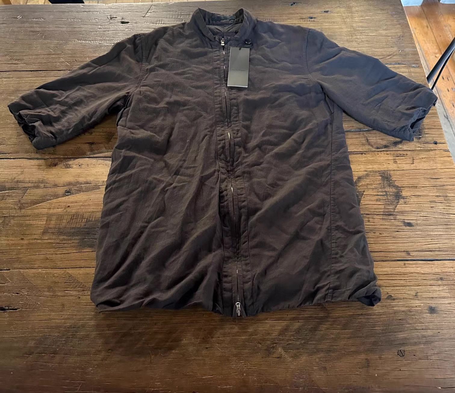 The Viridi-anne The Viridi‑Anne Zip‑Up Double‑Layer Short‑Sleeve Shirt Ｑ25 Size US M / EU 48-50 / 2 - 1 Thumbnail