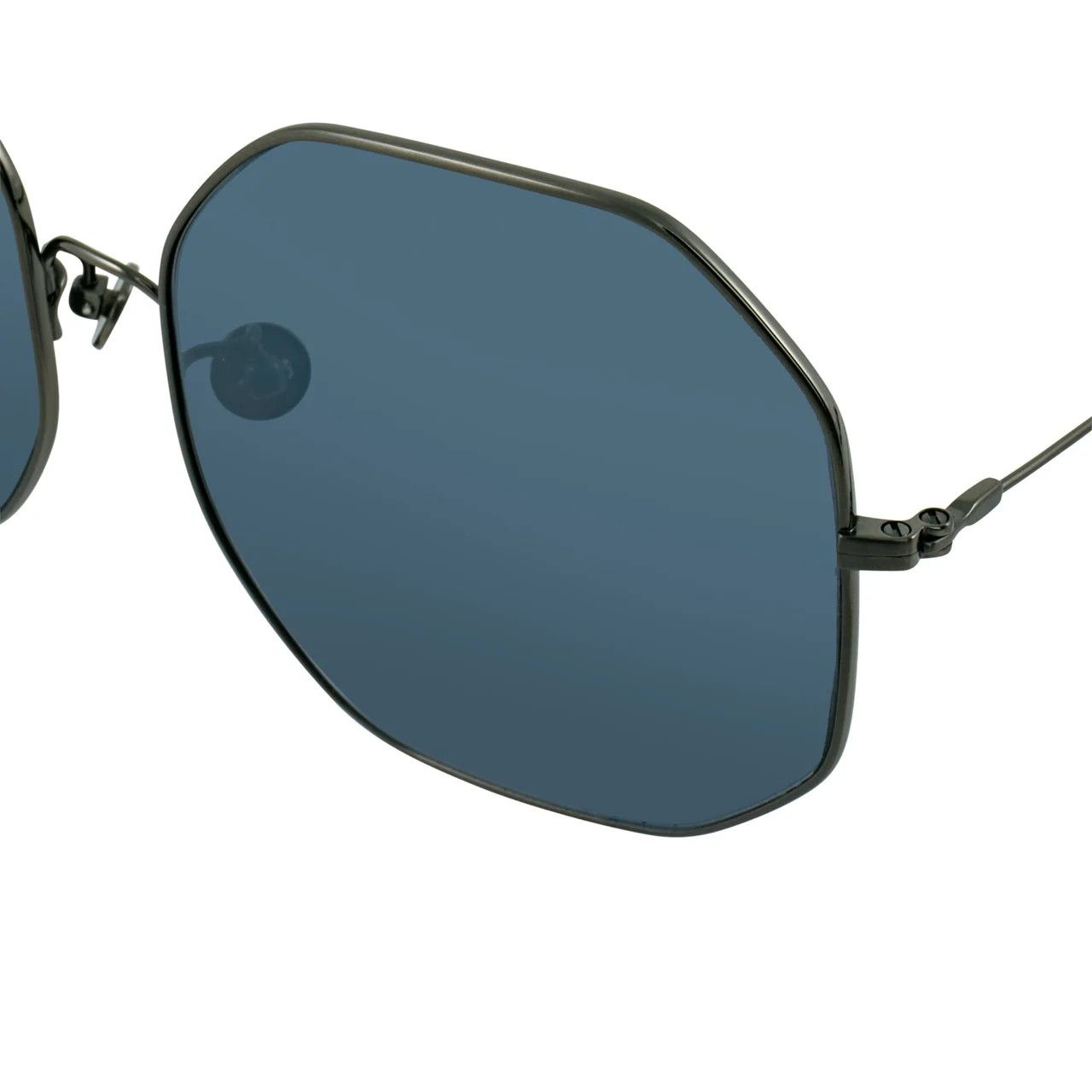 Ann Demeulemeester Ann Demeulemeester Sunglasses Oversized Gun Metal and Grey Size ONE SIZE - 12 Thumbnail