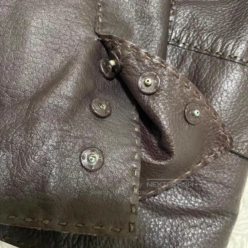 Fendi Fendi Leather Jacket Size S / US 4 / IT 40 - 6 Thumbnail