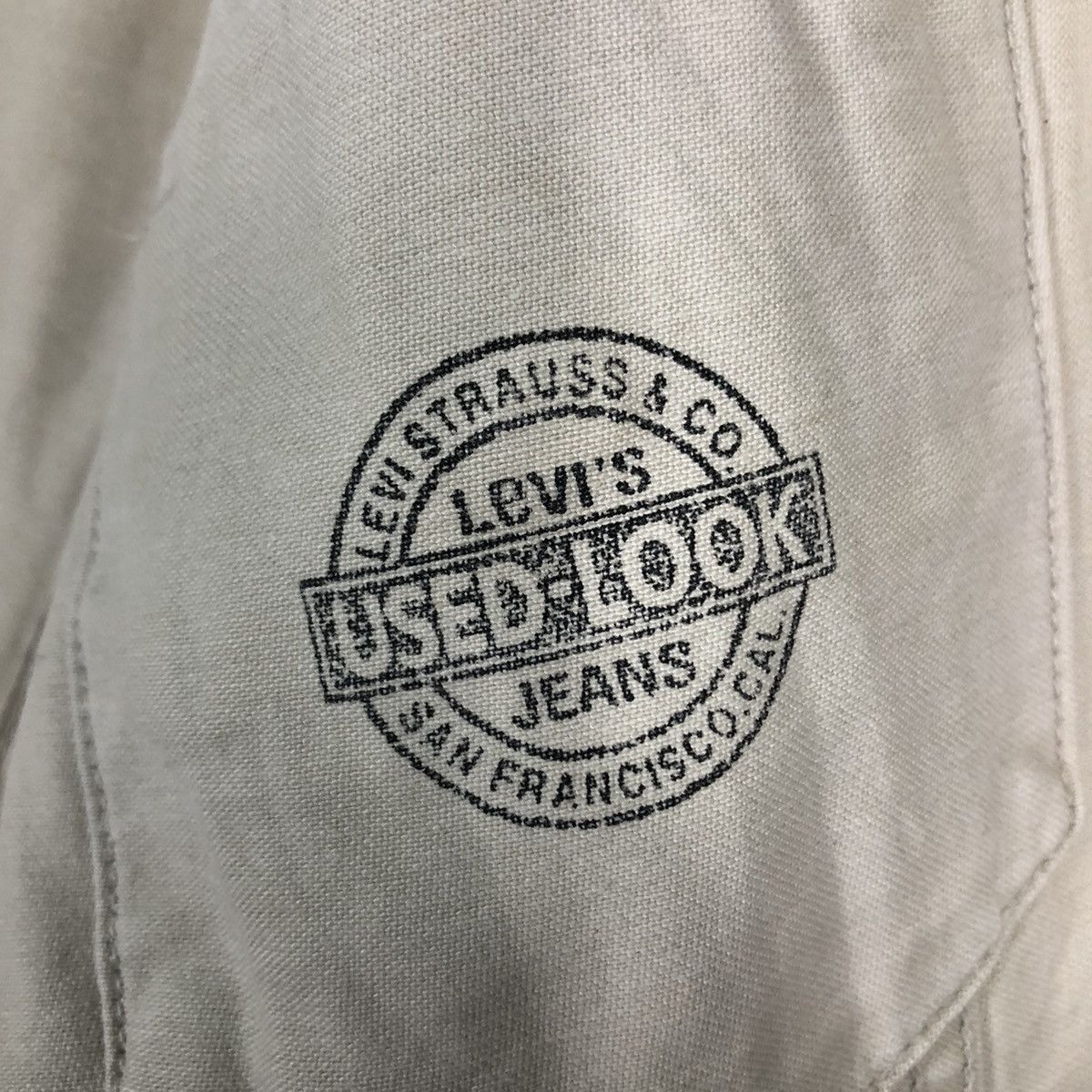 Japanese Brand Vintage White Levi’s Jacket Biker Cargo Multi Pocket Trucker Size US M / EU 48-50 / 2 - 19 Thumbnail
