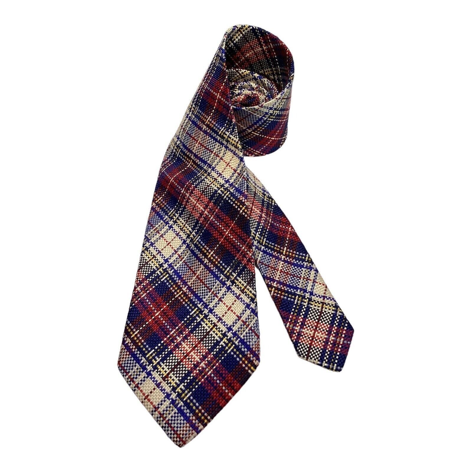Etro ETRO Milano Blue PLaids & Cheks Luxury Silk Tie Made In Ital Size ONE SIZE - 1 Thumbnail