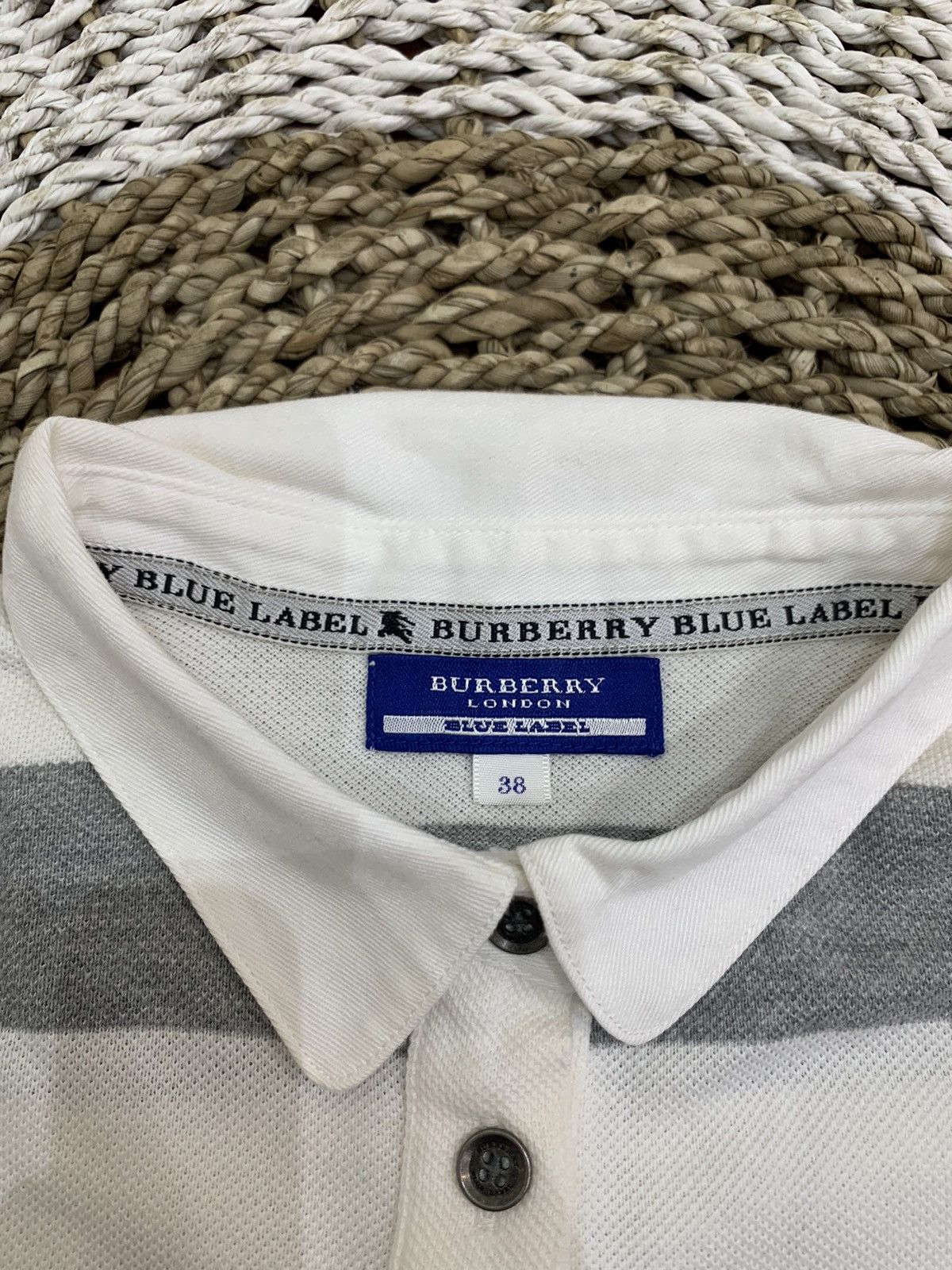 Burberry Burberry London Blue Label big stripe pocket polo shirt Size XS / US 0-2 / IT 36-38 - 10 Thumbnail