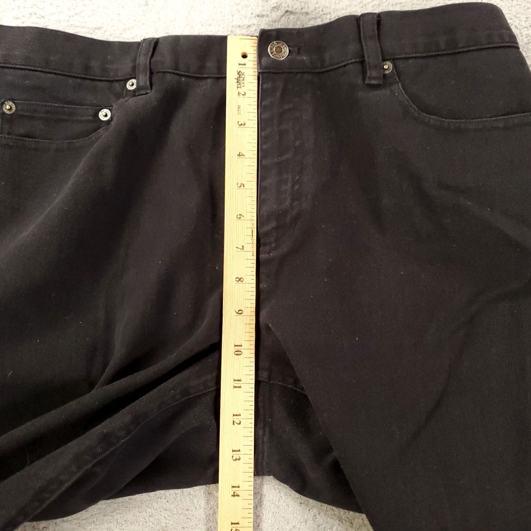 Ralph Lauren Ralph Lauren Black Jeans Womens Size 14 35x28 Denim Stretch 5-Pocket City Classic Straight Regular Womens Size 36" / US 14 / IT 50 - 3 Thumbnail