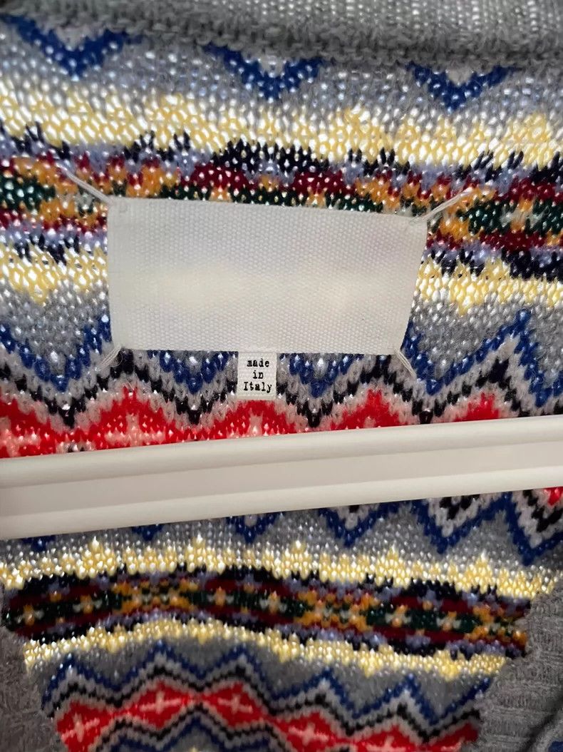 Maison Margiela Maison Margiela Mixed-color knitted cardigan sweater 2501-N Size US M / EU 48-50 / 2 - 2 Thumbnail