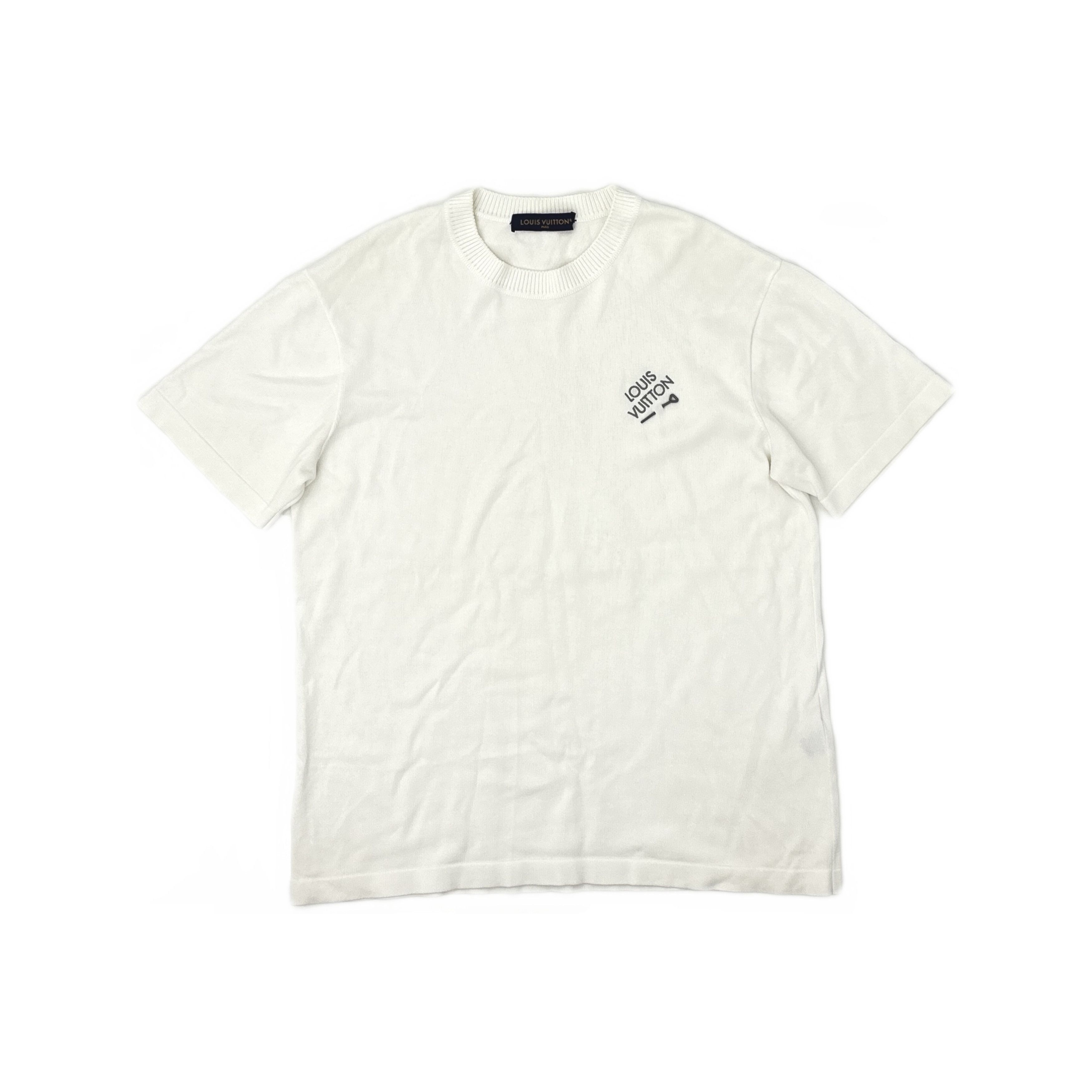 Louis Vuitton Louis Vuitton Logo T-Shirt White Size L Size US L / EU 52-54 / 3 - 1 Thumbnail