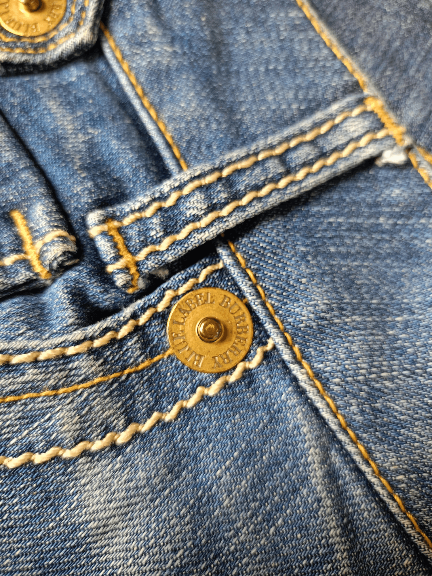 Burberry × Vintage Burberry London Blue Label Vintage Streetwear Denim Bootcut Size 25" / US 0 / IT 36 - 6 Thumbnail