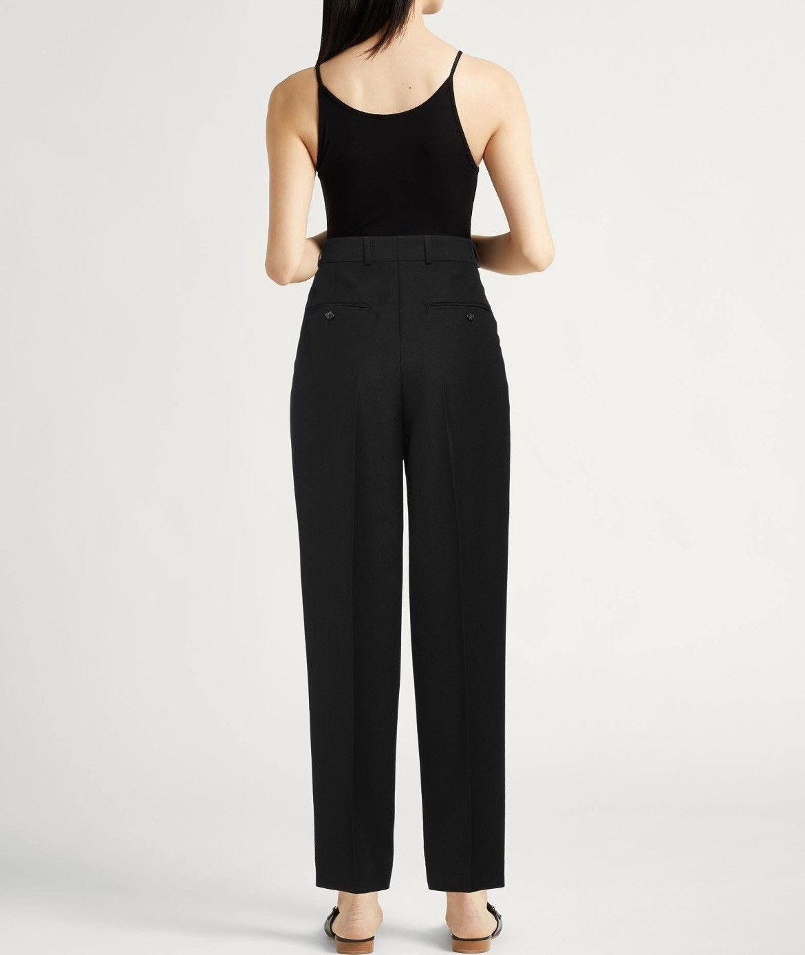 Toteme Toteme Wool Poly RWS GRS Double Pleated Tailored Trousers Size 28" / US 6 / IT 42 - 2 Thumbnail