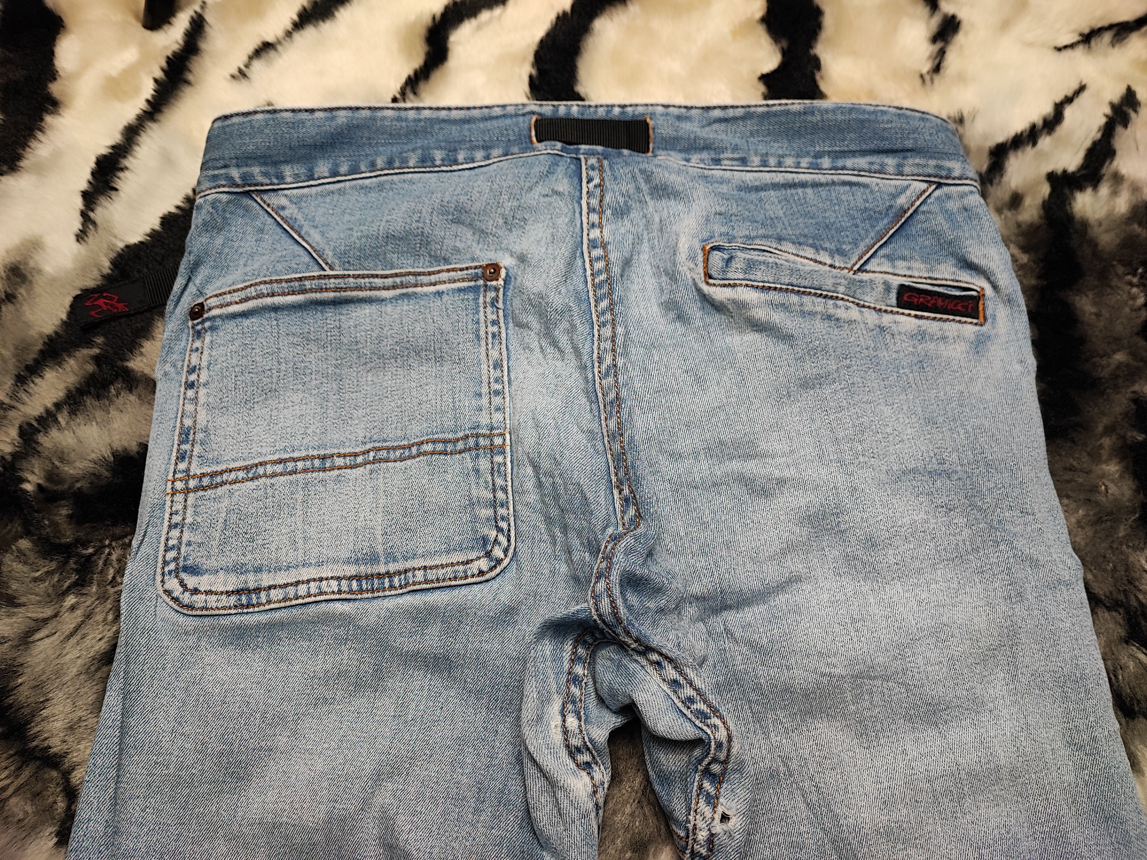 Gramicci Skinny Distressed Denim by Gramicci Size US 31 - 11 Thumbnail