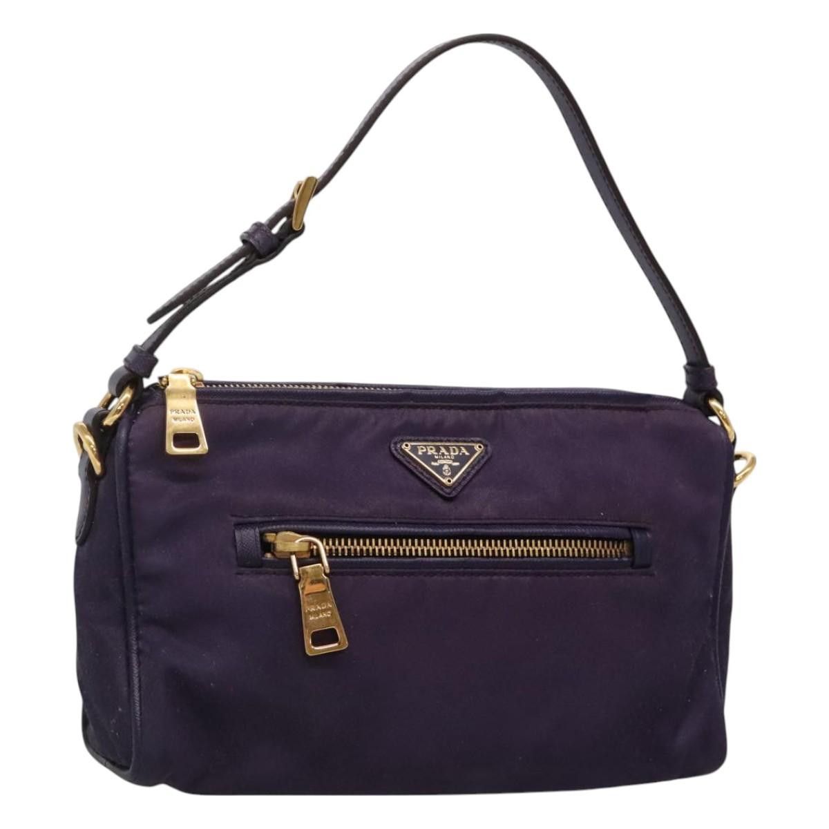 Prada PRADA Shoulder Bag Nylon Purple Gold Size ONE SIZE - 1 Thumbnail