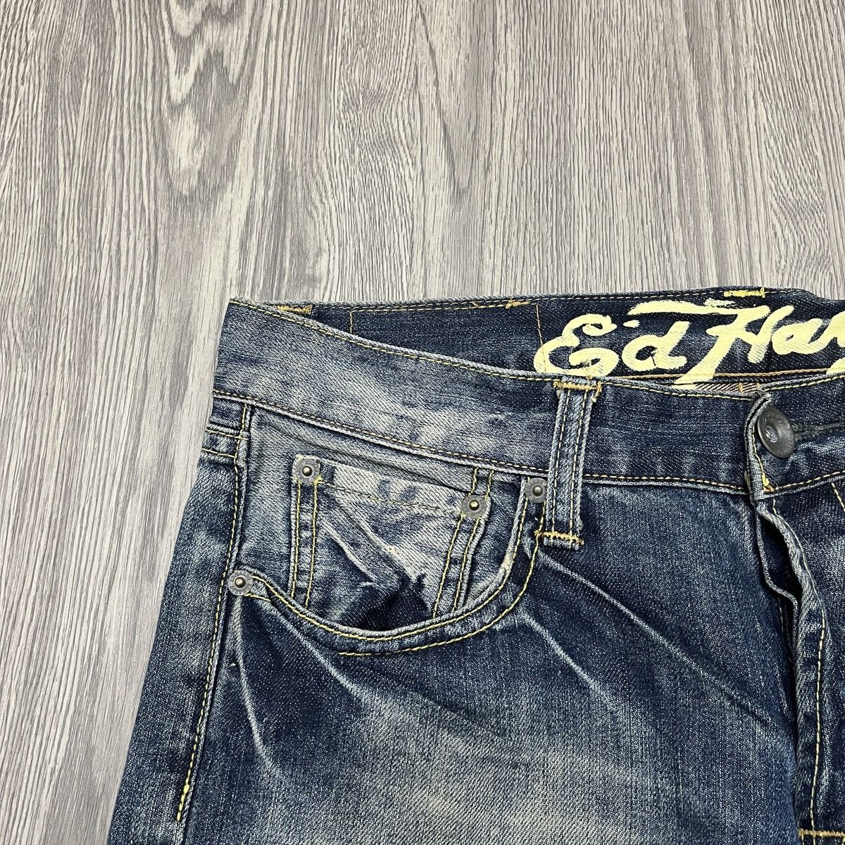 Ed Hardy 2000s Embroidery Jeans Ed Hardy Back Print 🟥 Size US 30 / EU 46 - 8 Thumbnail