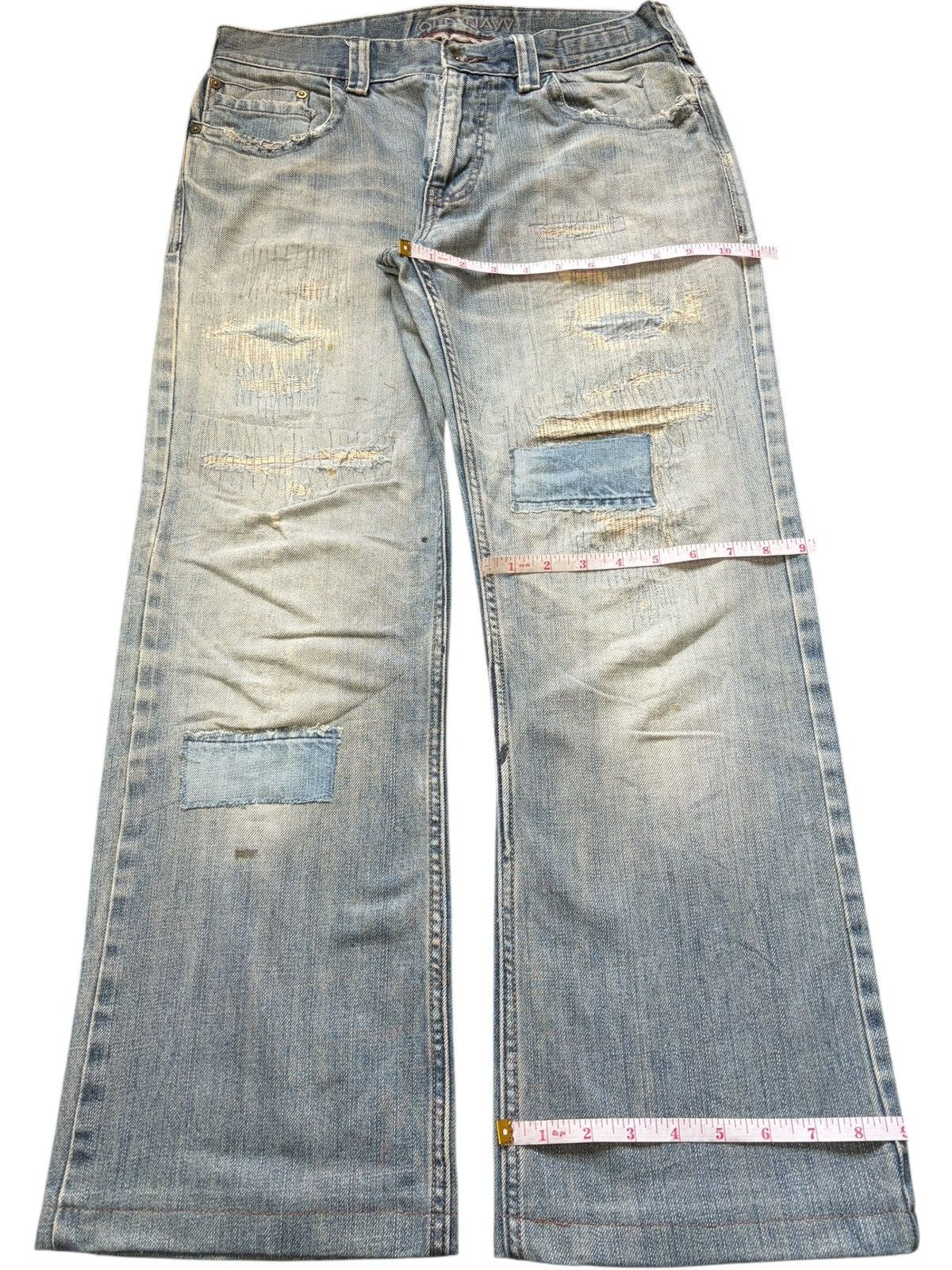 Old Navy Vintage Old Navy Distressed Patchwork Flare Jeans Size US 30 / EU 46 - 8 Thumbnail