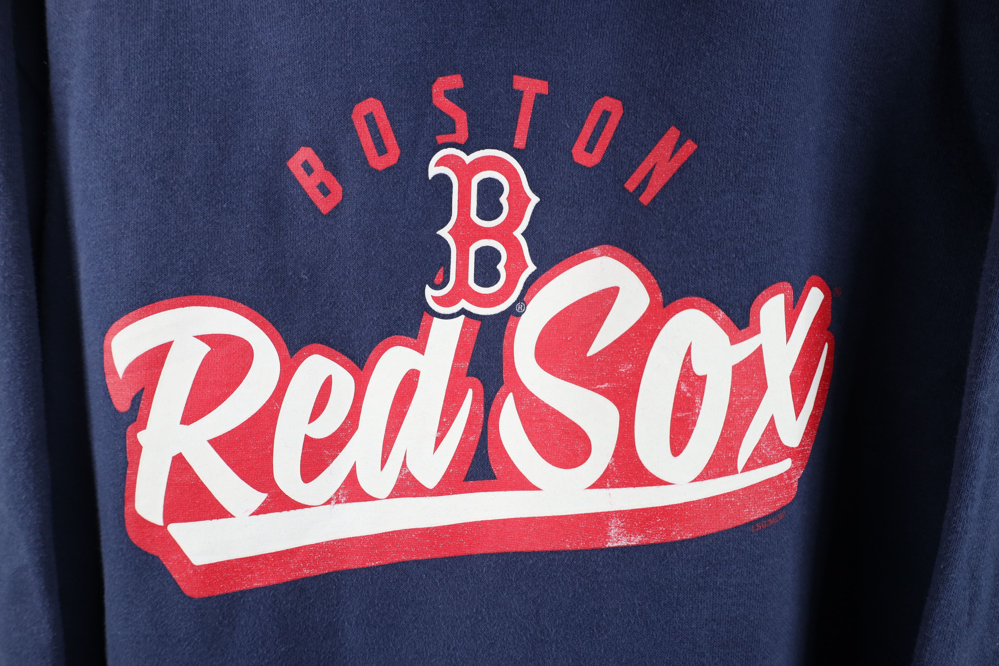 Vintage Vintage Y2K Spell Script Boston Red Sox Baseball Hoodie Blue Size US XL / EU 56 / 4 - 4 Thumbnail