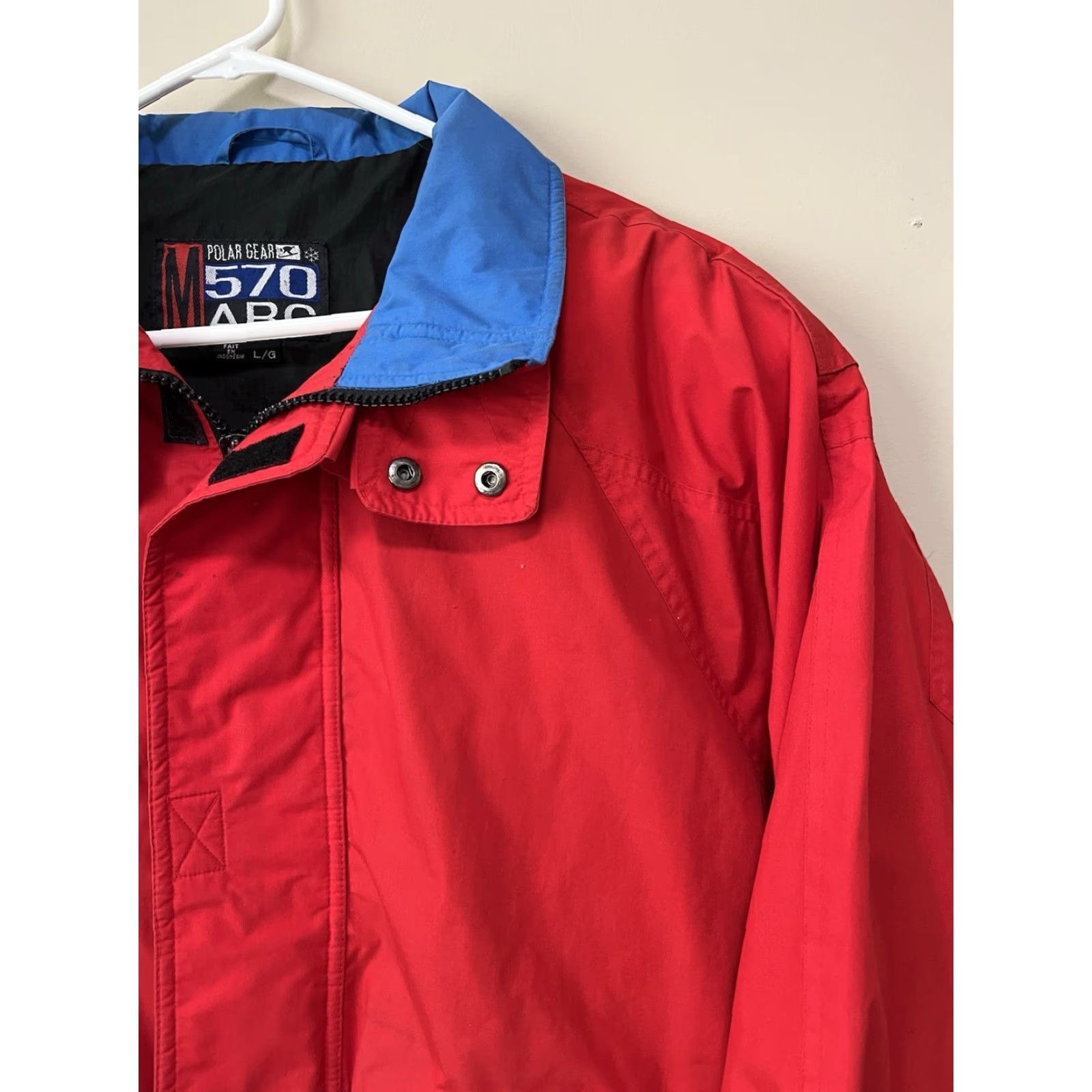 Vintage VINTAGE Polar Gear Womens Jacket Outdoor Red Zip Coat Middle Length Long Sleeve Size L / US 10 / IT 46 - 5 Thumbnail