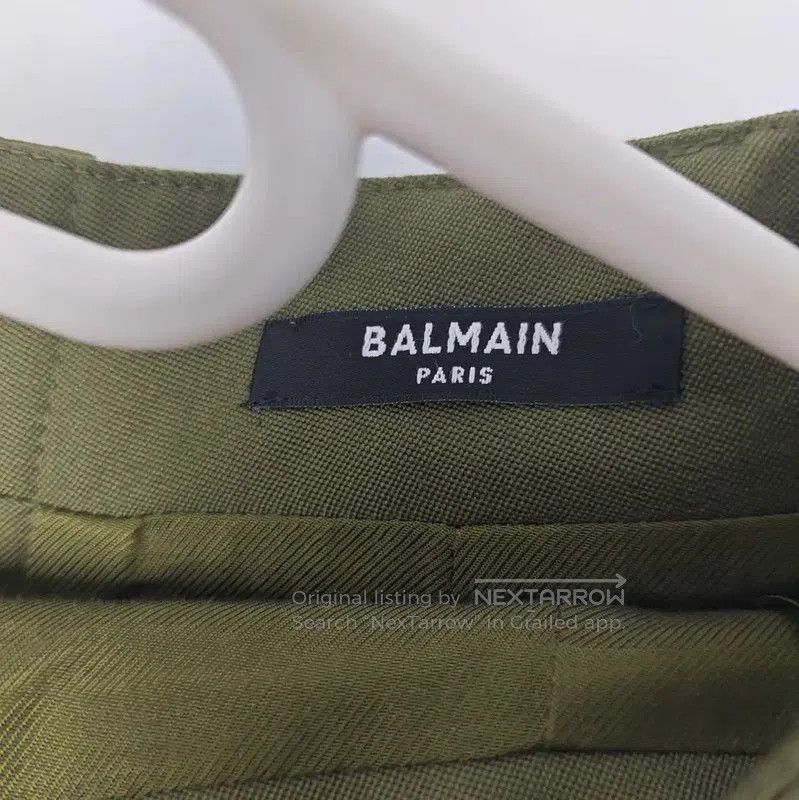 Balmain Balmain Olive Green Cotton Women's Skirt . Size 23" - 3 Thumbnail