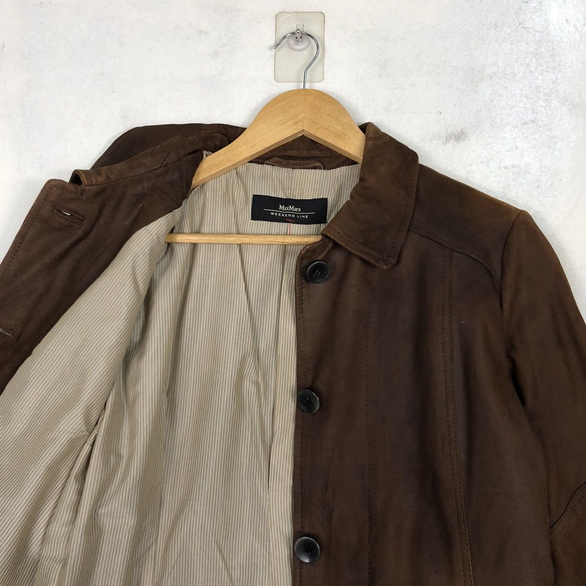 Other Max Mara Weekend Line Suede Leather Coat Size US M / EU 48-50 / 2 - 10 Thumbnail