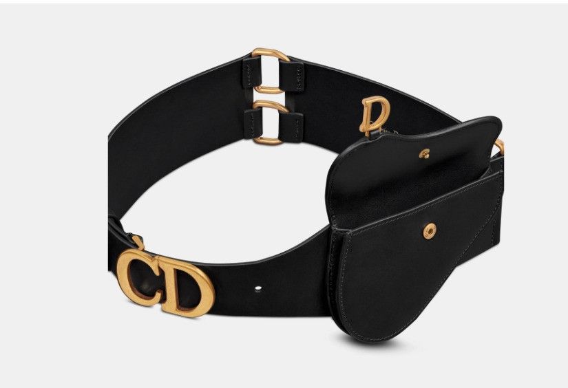 Dior o1w1db10425 B0531CB Size: OS / Saddle Pouch Belt in Black Size ONE SIZE - 3 Thumbnail