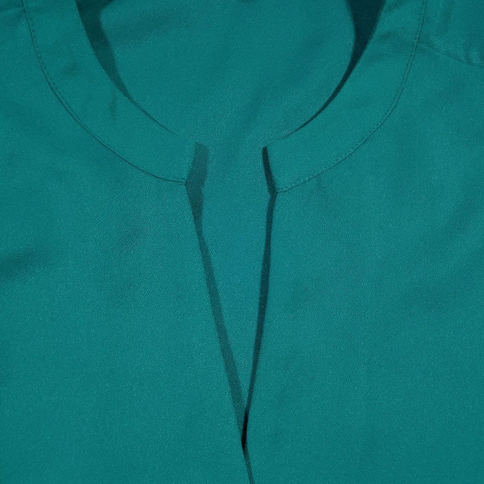 Vintage VINTAGE Chico's Shirt Women's Blouse Green V-Neck Long Sleeve Studded Snap Cuff XL Lounge/Workwear Size XL / US 12-14 / IT 48-50 - 6 Thumbnail