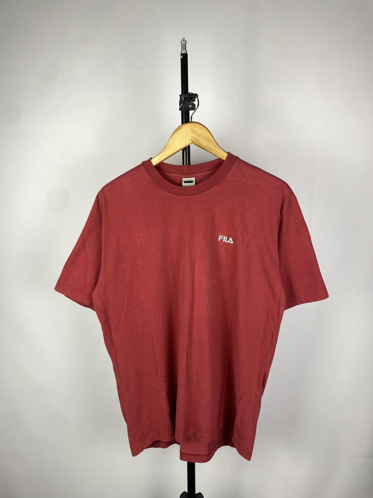 Fila × Vintage Vintage 90s FILA Faded Blank Tee shirt Y2K rare Size US L / EU 52-54 / 3 - 1 Thumbnail