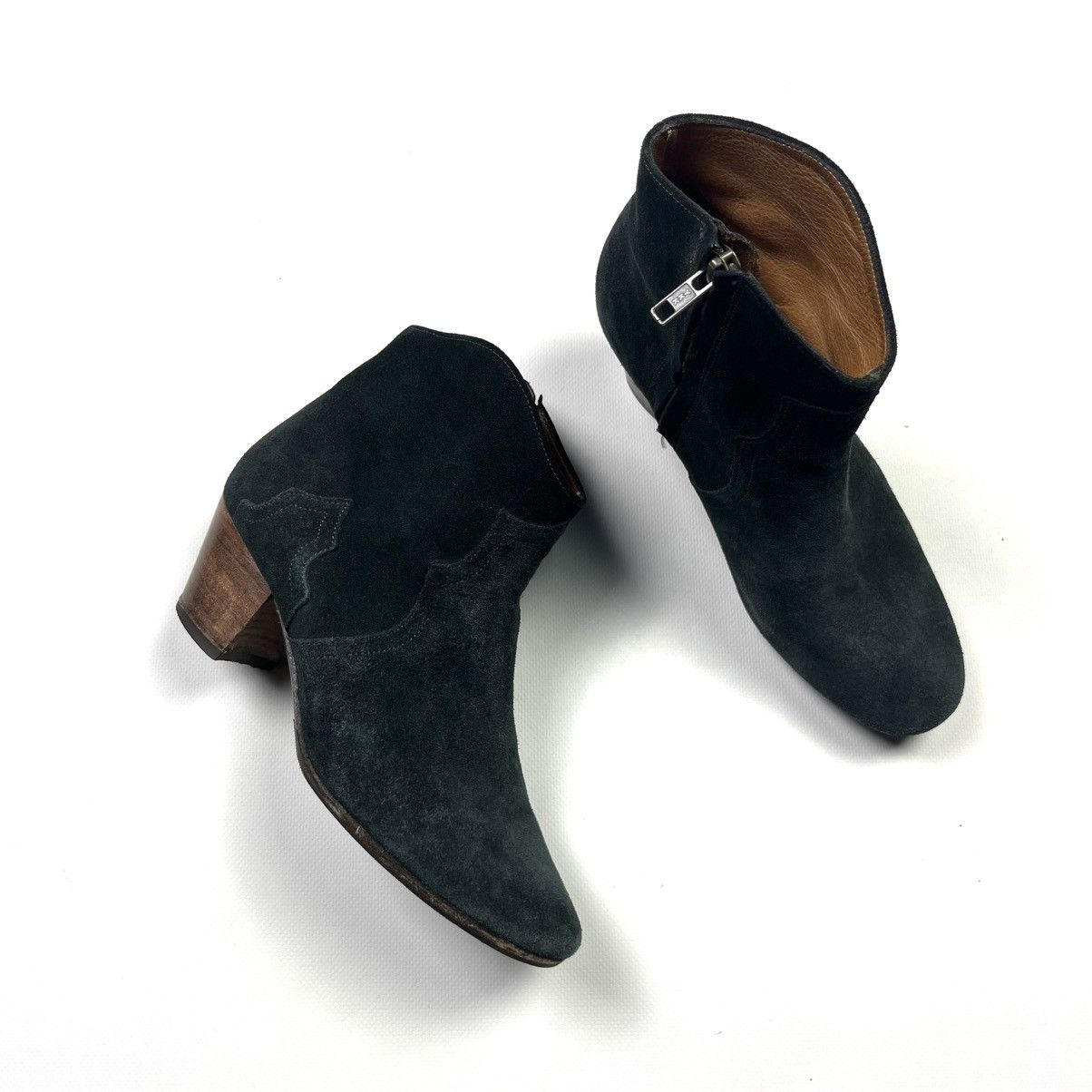 Cowboy Equipment × Isabel Marant × Isabel Marant Etoile ISABEL MARANT Dicker Suede Ankle Boots Cowboy Size US 7 / IT 37 - 1 Thumbnail