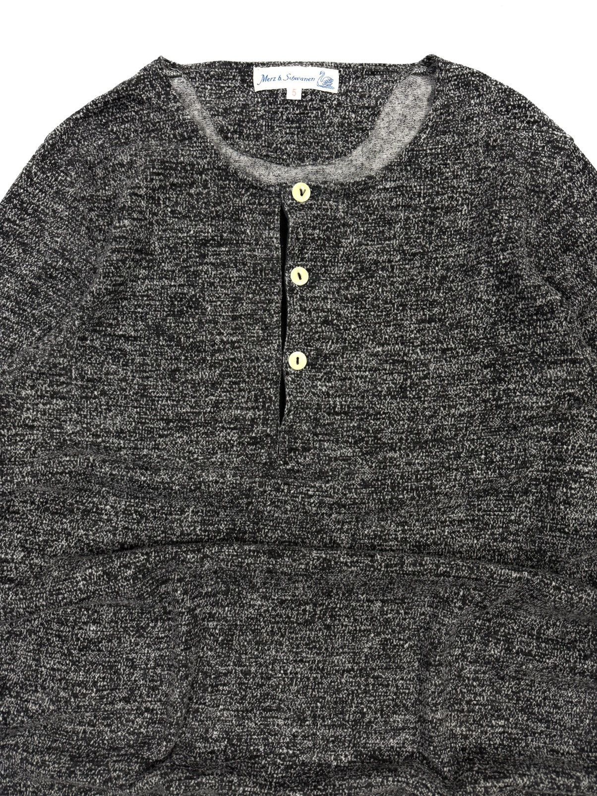 Merz B. Schwanen Merz b Schwanen Henley Long Sleeve Wool Blend Women Vintage Size S / US 4 / IT 40 - 5 Thumbnail