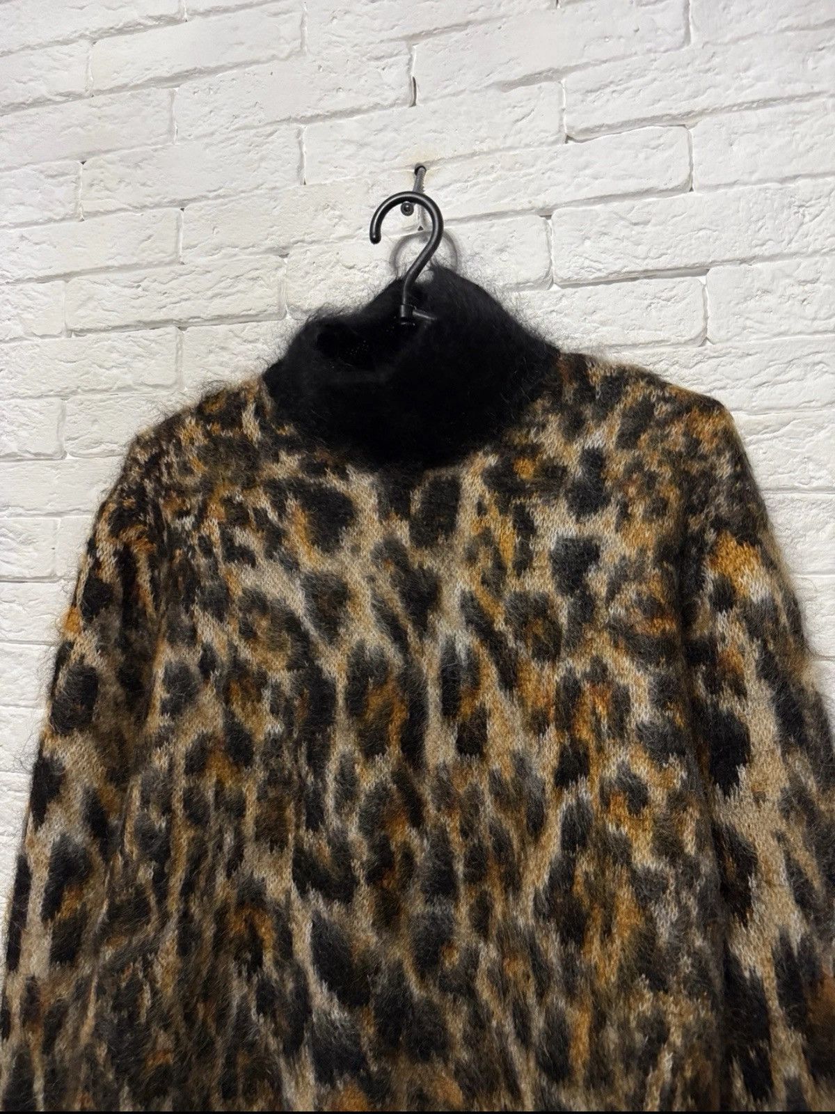 H&M Rare Rabanne H&M Mohair Blend Men`s Sweater Leopard Patern Size US L / EU 52-54 / 3 - 2 Thumbnail