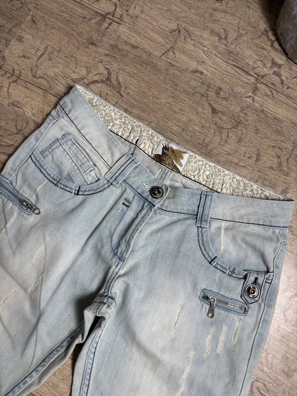 Japanese Brand GOD BLESS AMERICA RARE Flared OWENS Type! Y2K Japan Jeans Size US 30 / EU 46 - 11 Thumbnail