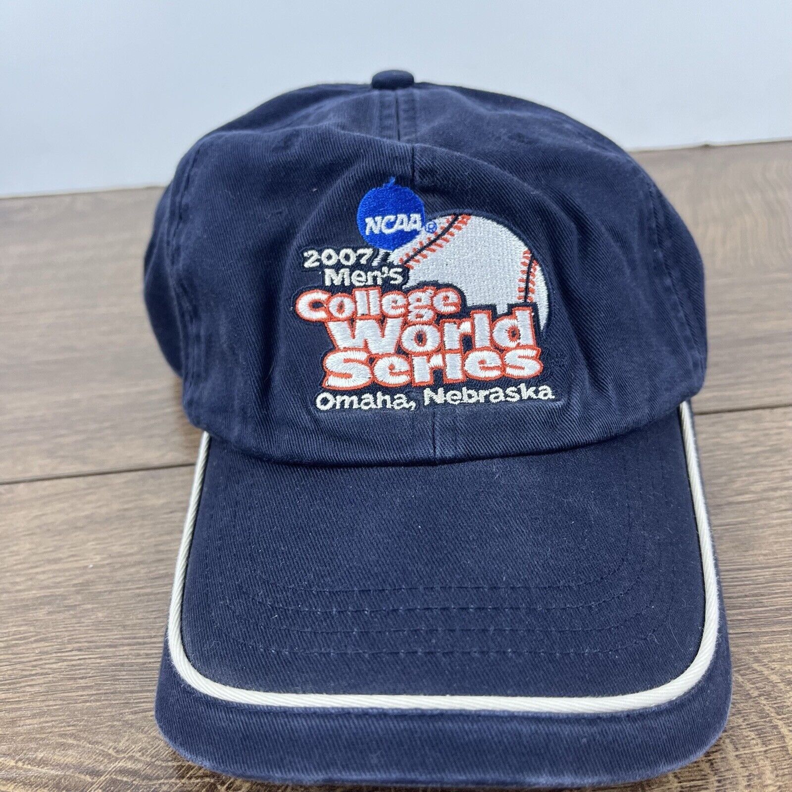 Other 2007 Mens College World Series Hat Blue Cap Adjustable Blue Size ONE SIZE - 3 Thumbnail