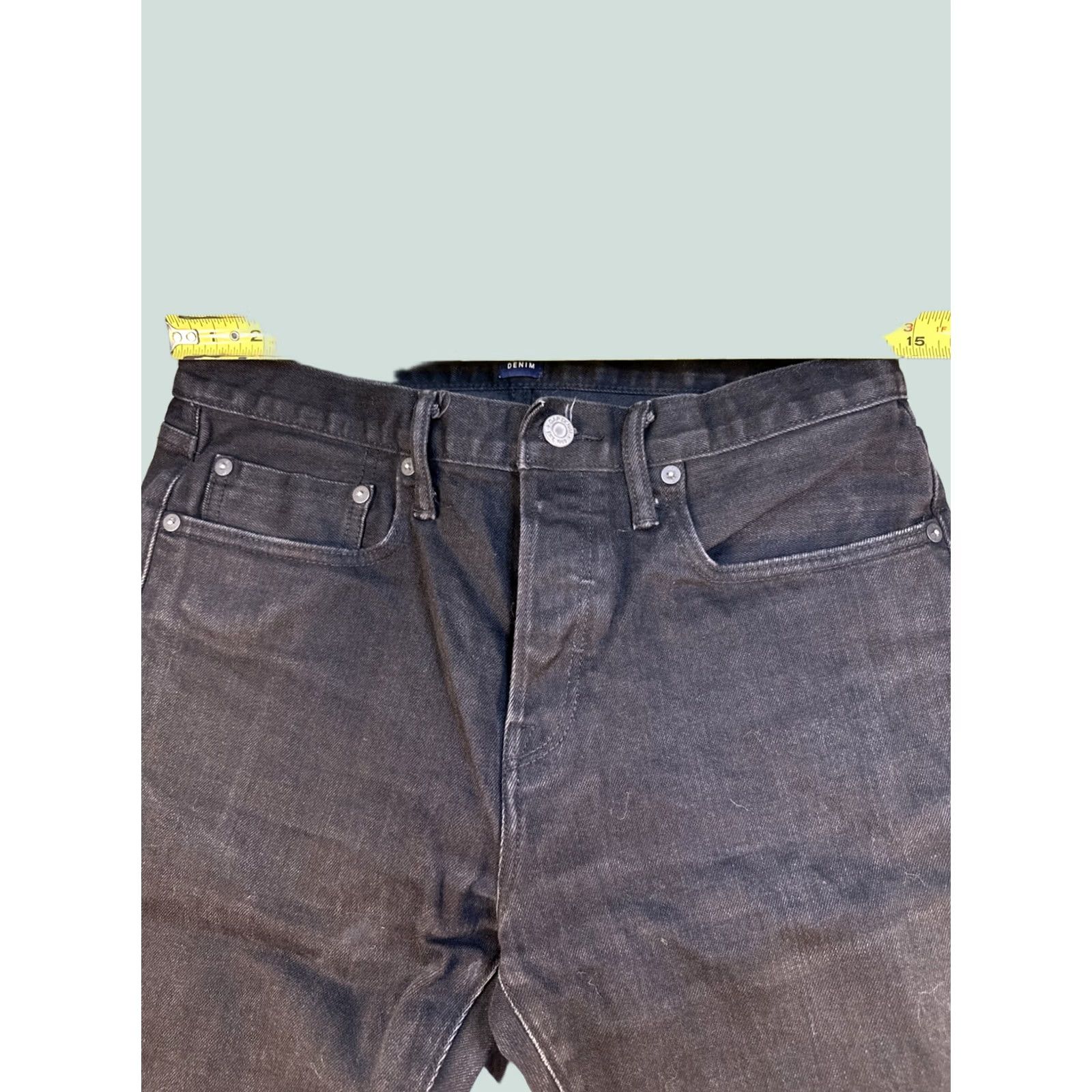 Gap Men’s Gap Denim Button Fly Slim Fit 32 X 32 Black Jeans Size US 32 / EU 48 - 1 Thumbnail