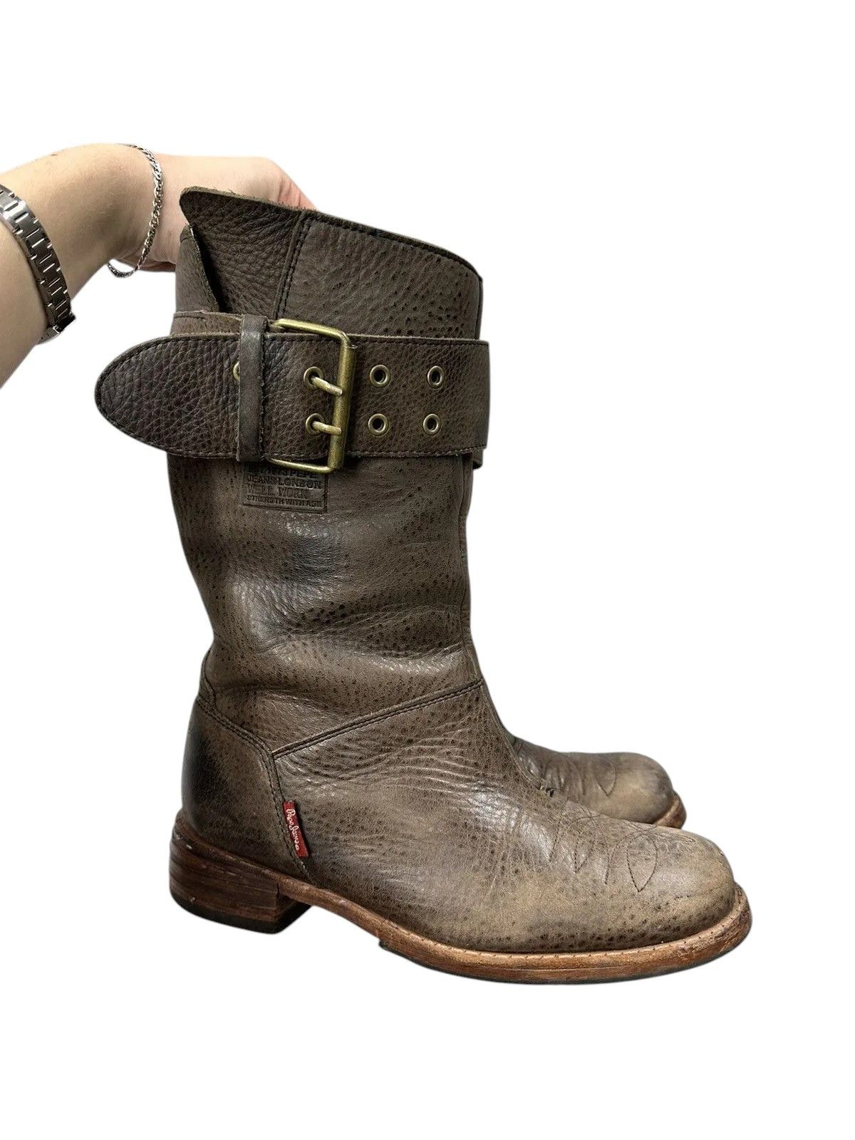 If Six Was Nine Leather Boots Vintage IfSixWasNine Guidi Style Margiela Vibe Size US 9 / IT 39 - 1 Thumbnail