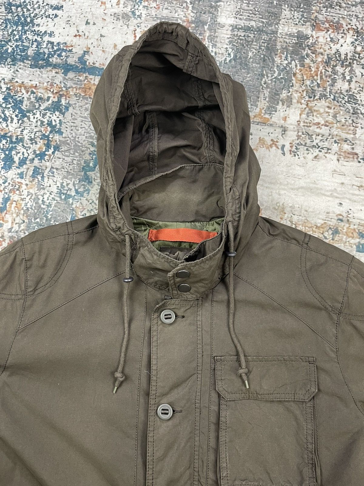 Gap GAP Padded Waxed Deck Coat Dark Olive Fall 13 Size US XL / EU 56 / 4 - 5 Thumbnail