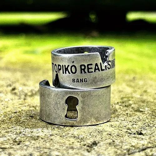 Jewelry Punk Jewelry Rings Open Size Chrome Ring (Size 7-13) Size ONE SIZE - 1 Thumbnail